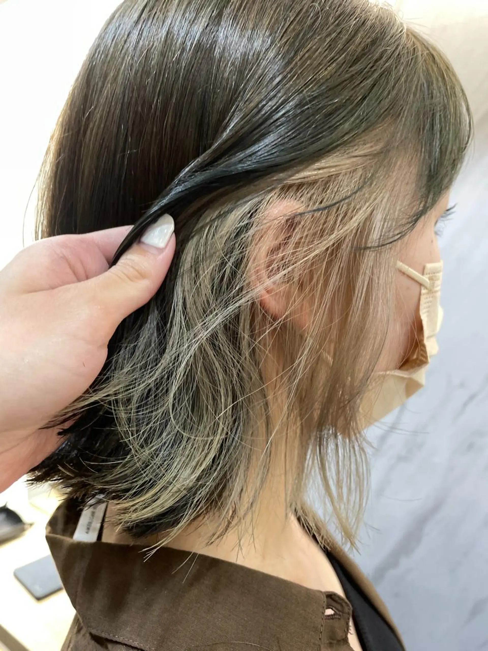 ミディアム カラー イルミナカラー カット ヘアカラー L.E.M 仙台のヘアスタイル