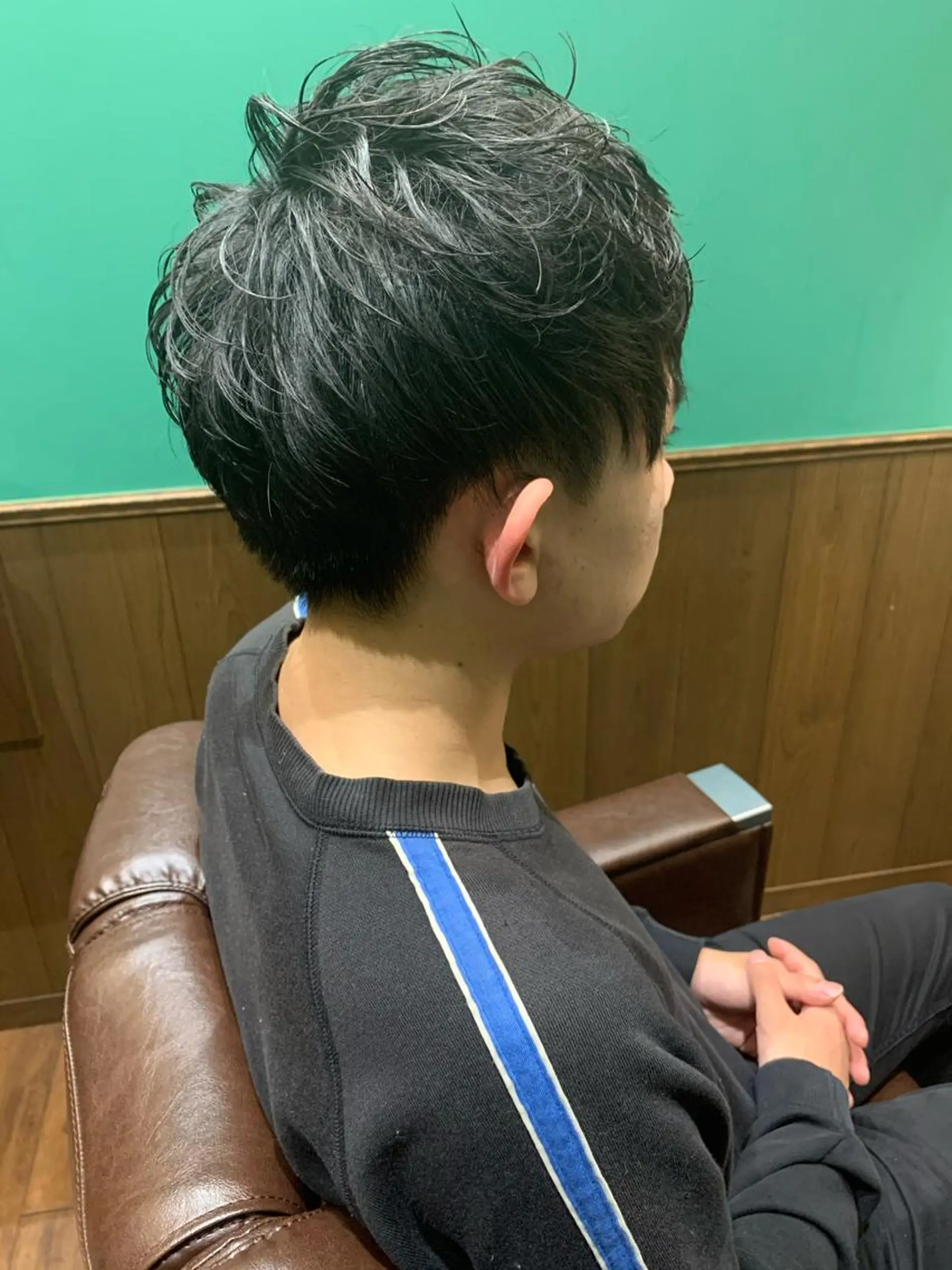 ミディアム パーマ メンズ 田中 千恩のヘアスタイル