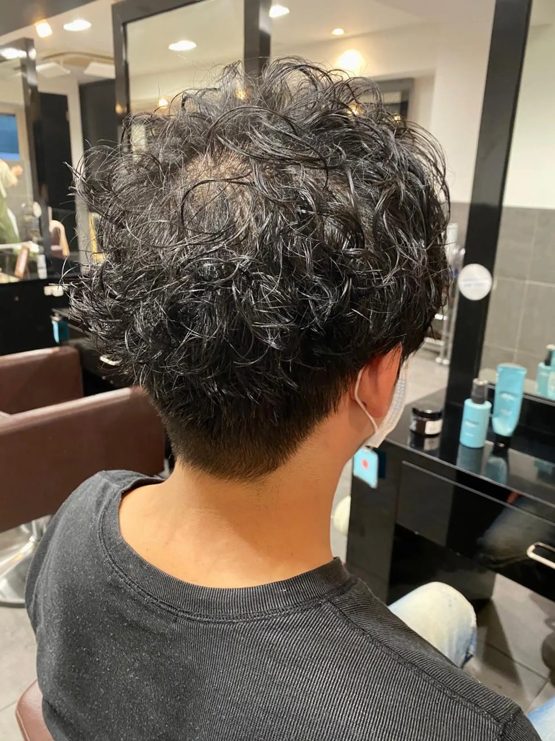 パーマ メンズ カット パーマ ⭕️メンズパーマ⭕️ 山口　裕太郎のヘアスタイル