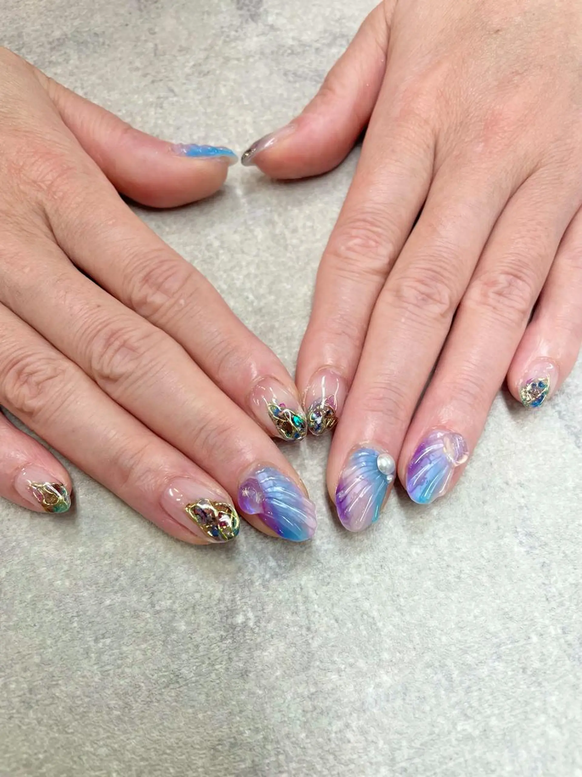 ネイル ニュアンスネイル ハンドネイル ハンドケア FASTNAIL PLUS 新宿店のネイルデザイン