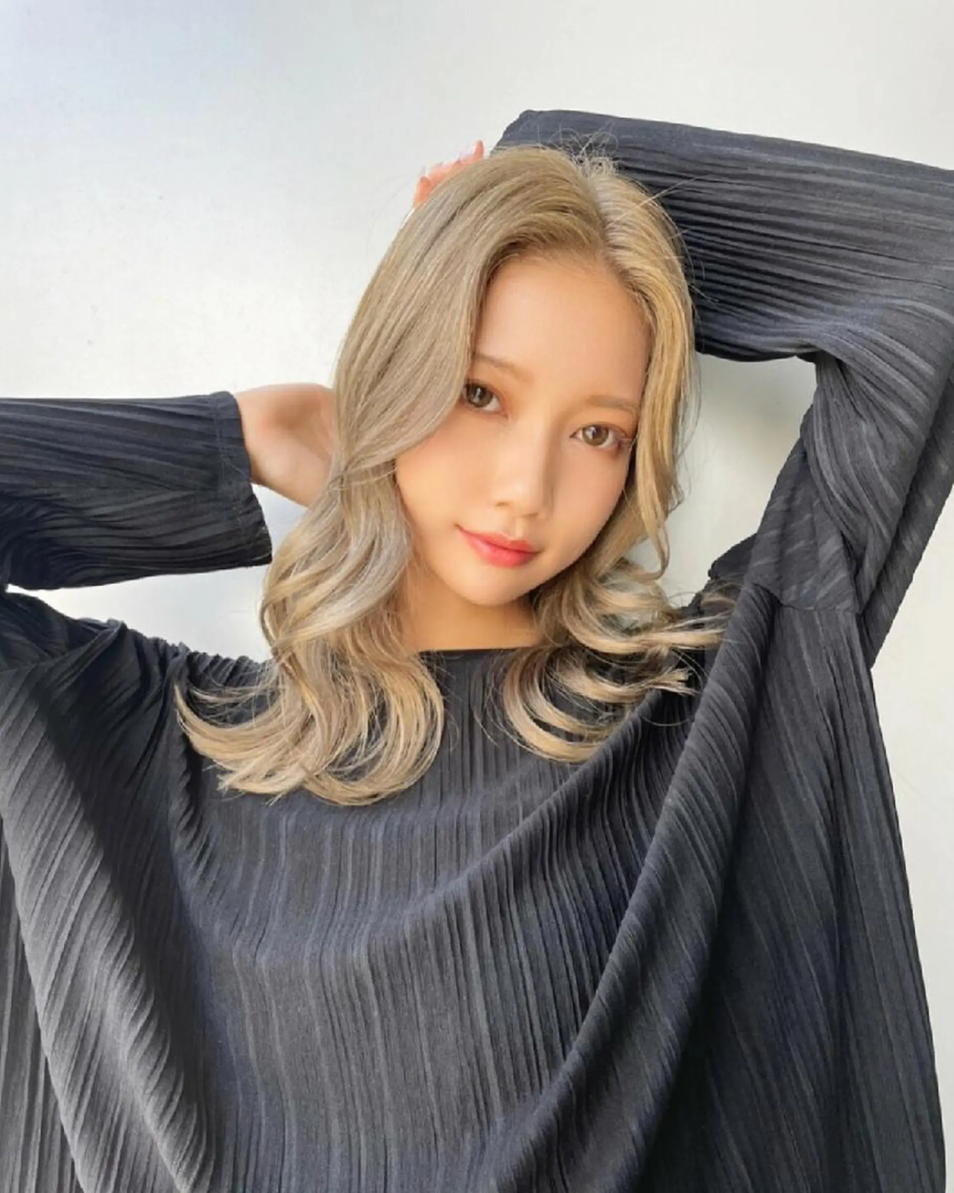 ミディアム ヘアアレンジ カラー カット ヘアカラー トリートメント GiseL 博多 ジゼル 博多のヘアスタイル