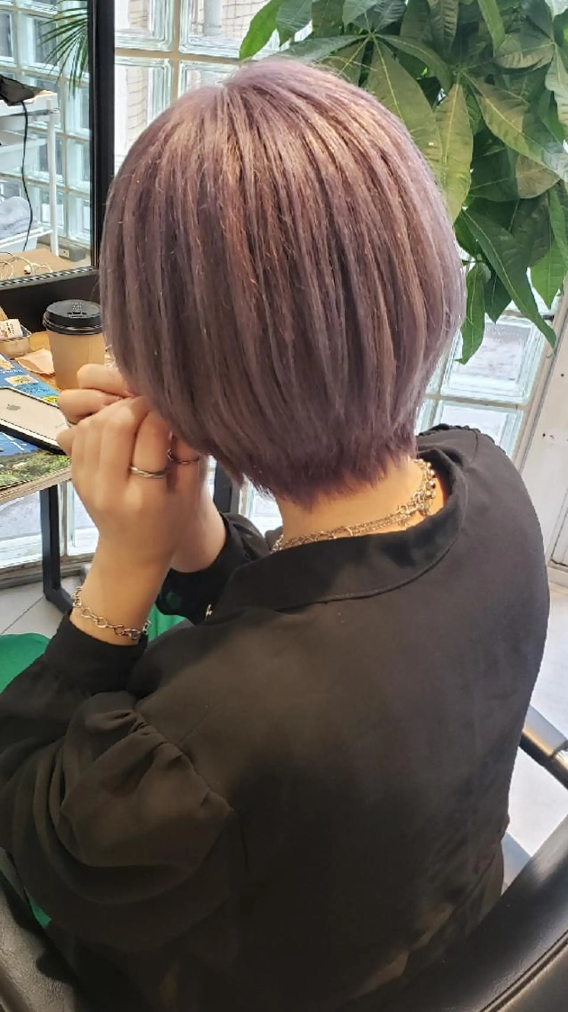 ショート カラー ブロンド パープルカラー arrow🖤 もえみのその他イメージ