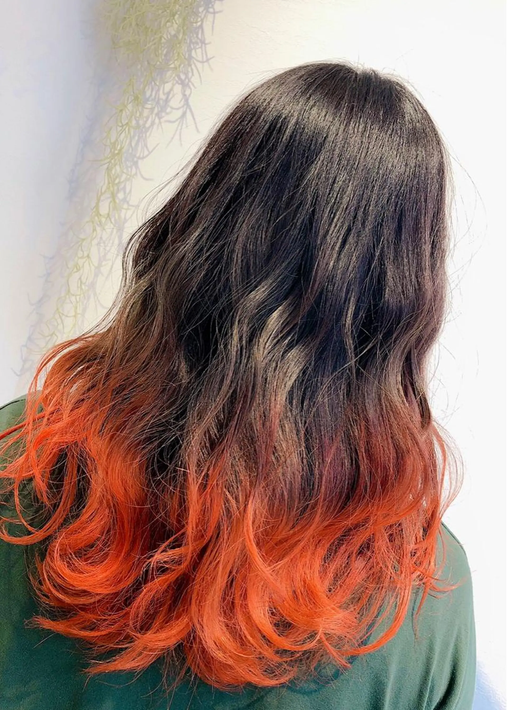 セミロング カラー オレンジ ショート×カラー 🦊堀米早紀【荻窪】のマツエク・マツパデザイン