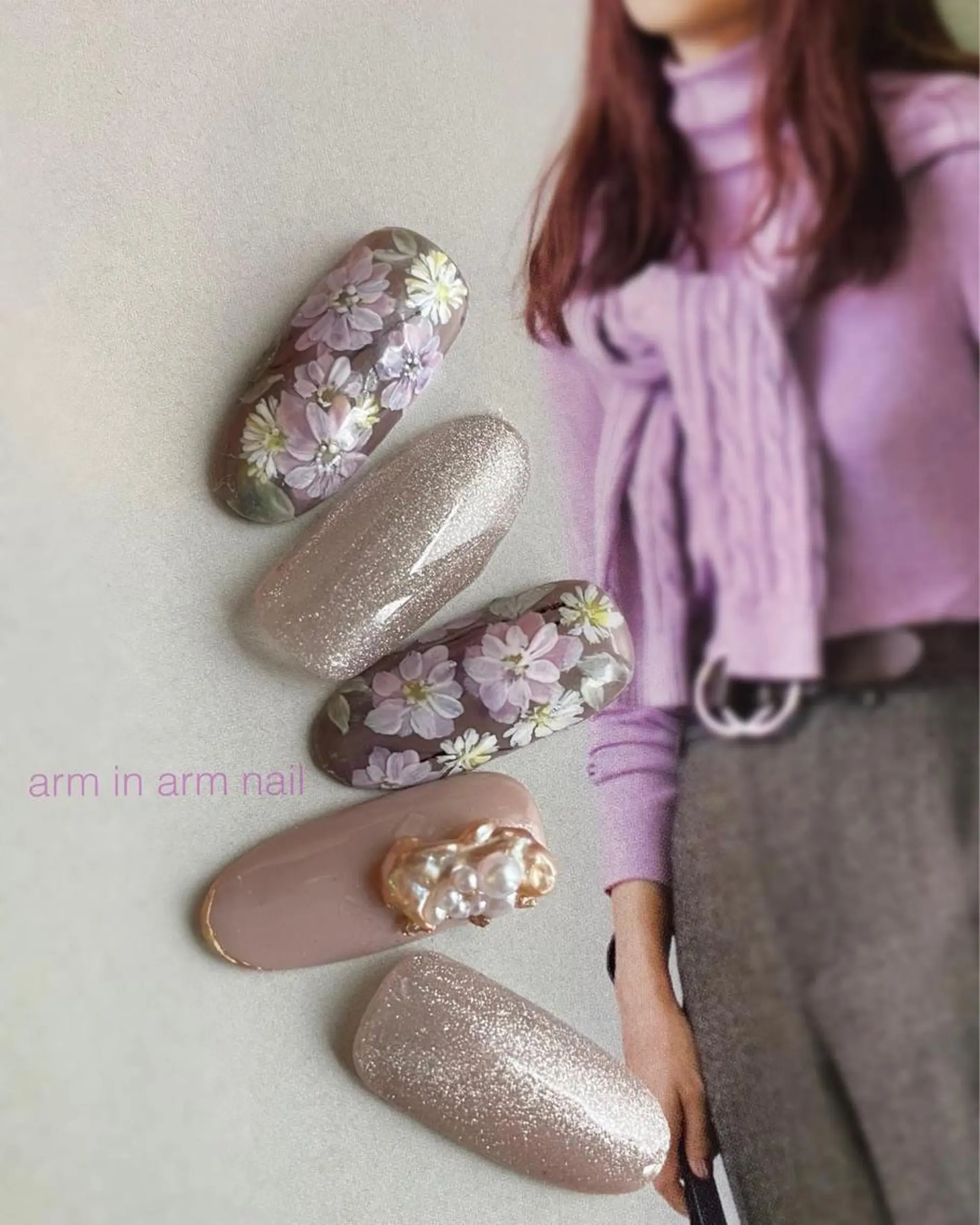 ネイル arm in arm ︎✿Yamamotoのマツエク・マツパデザイン