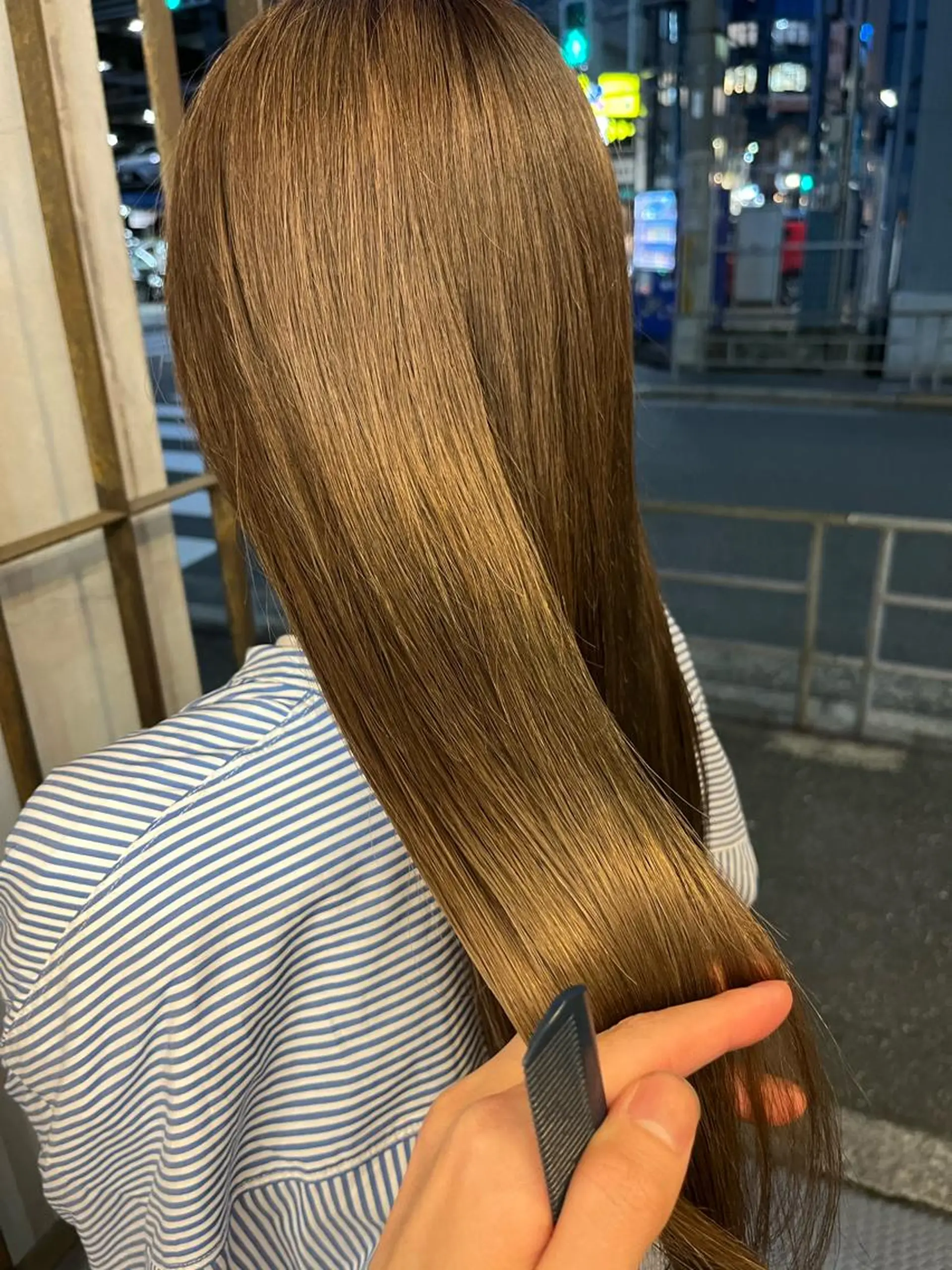 ロング 艶髪color💎髪 質改善ストレート大吉のヘアスタイル