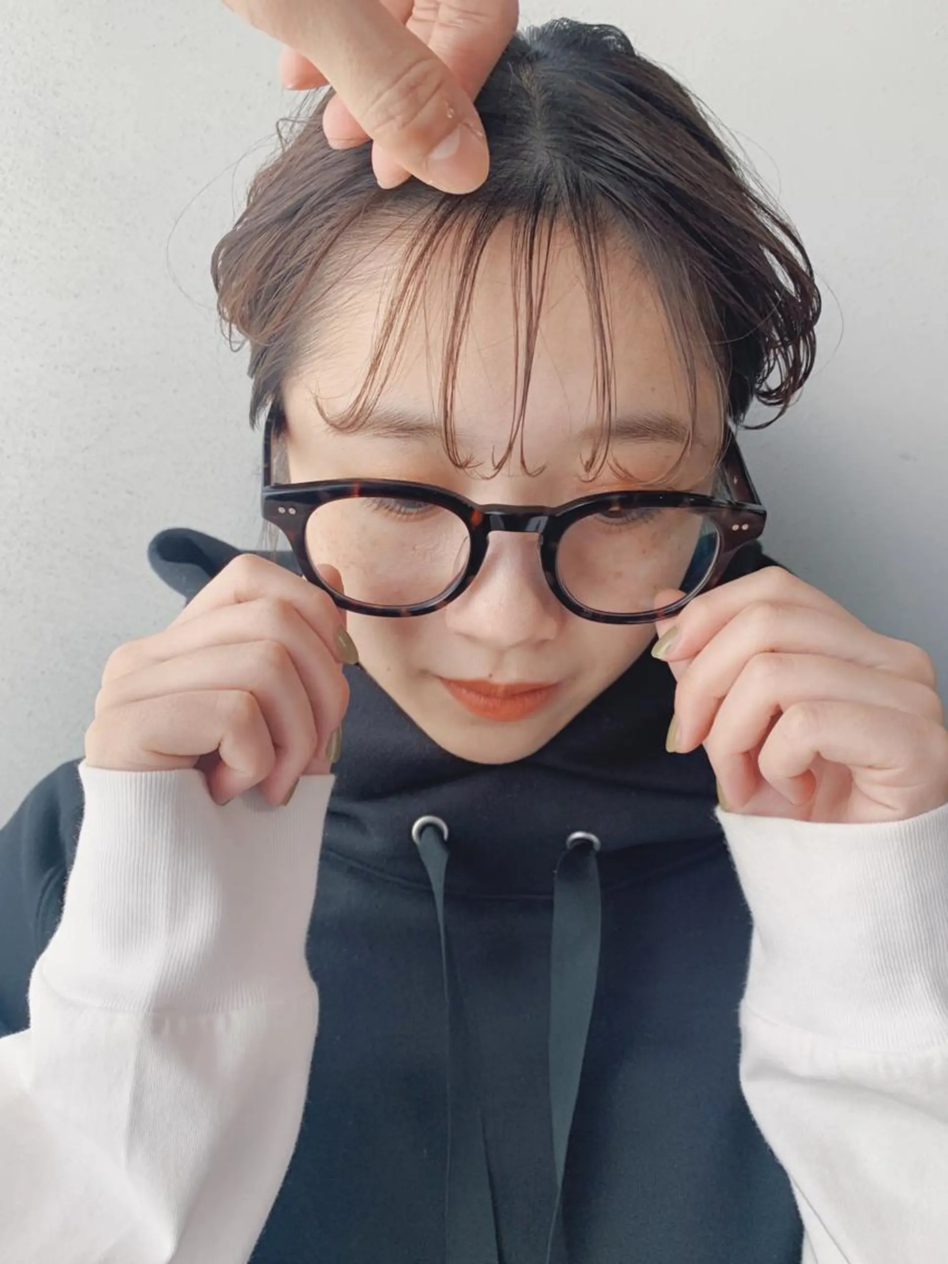 ショート カラー ボブパーマコテ巻き風 パーマNo1深江秀平のヘアスタイル