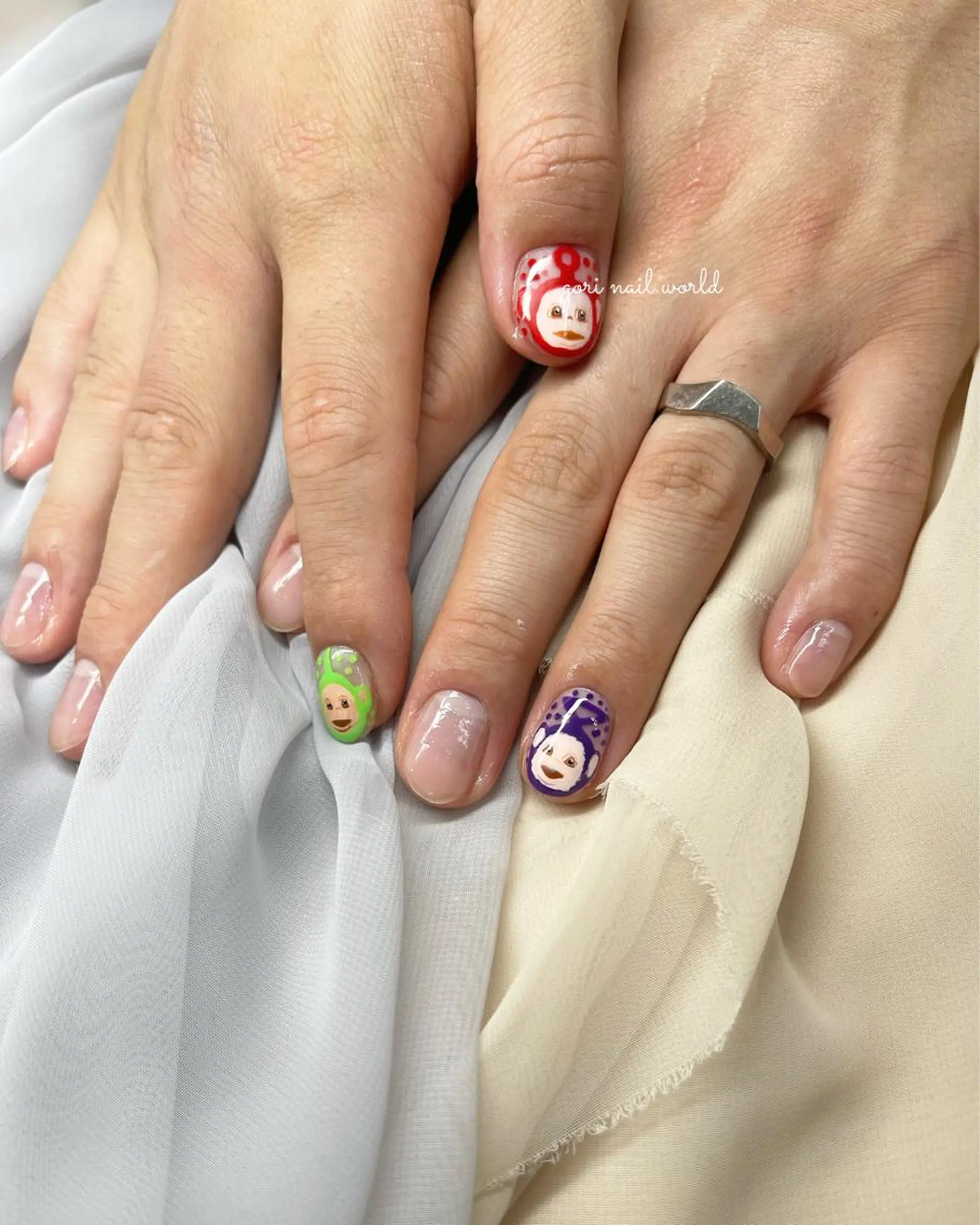 メンズ 𝐠𝐨𝐫𝐢 𝐧𝐚𝐢𝐥のネイルデザイン