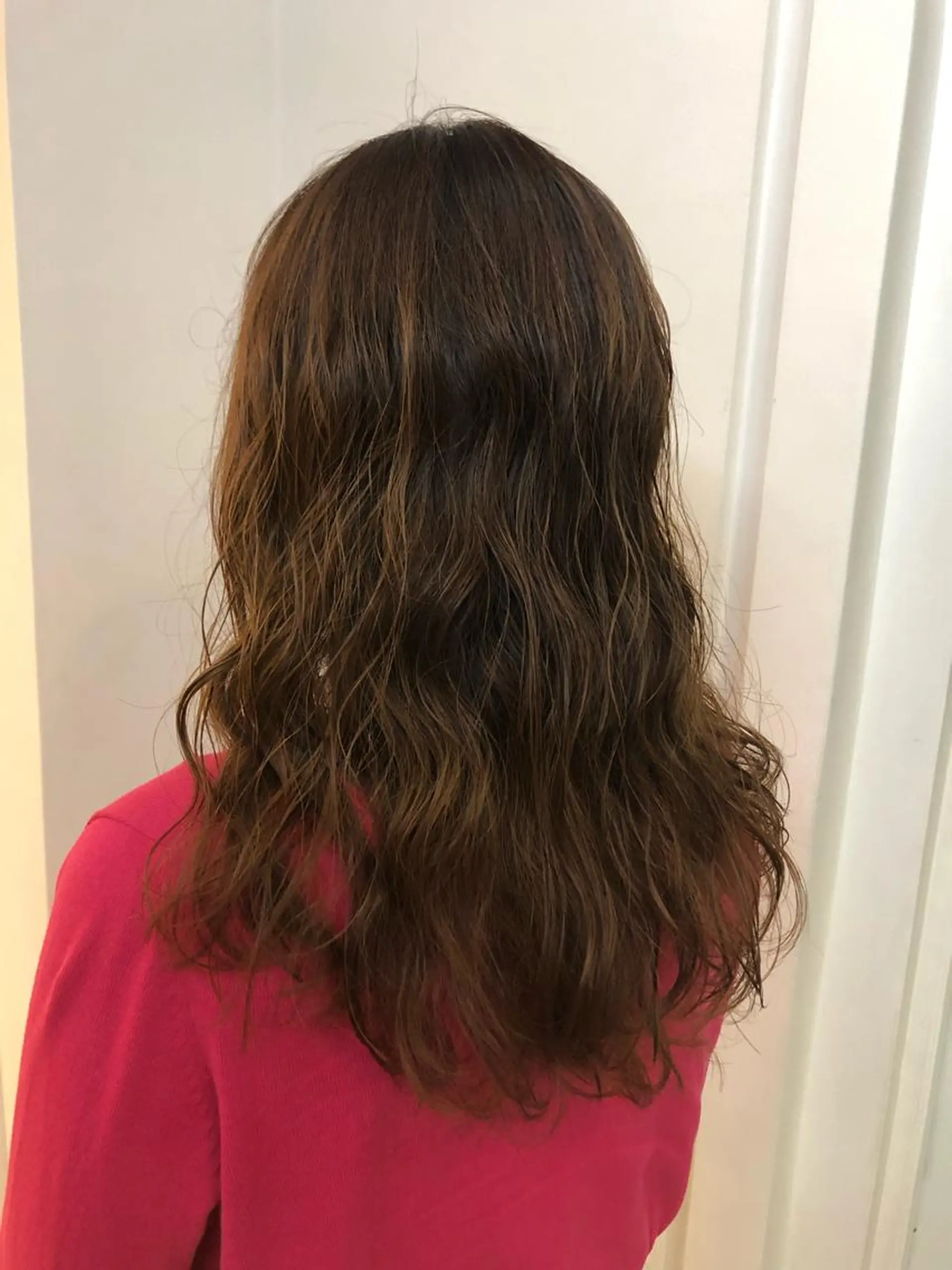 セミロング パーマ セミロングパーマ 西村 有紗のヘアスタイル