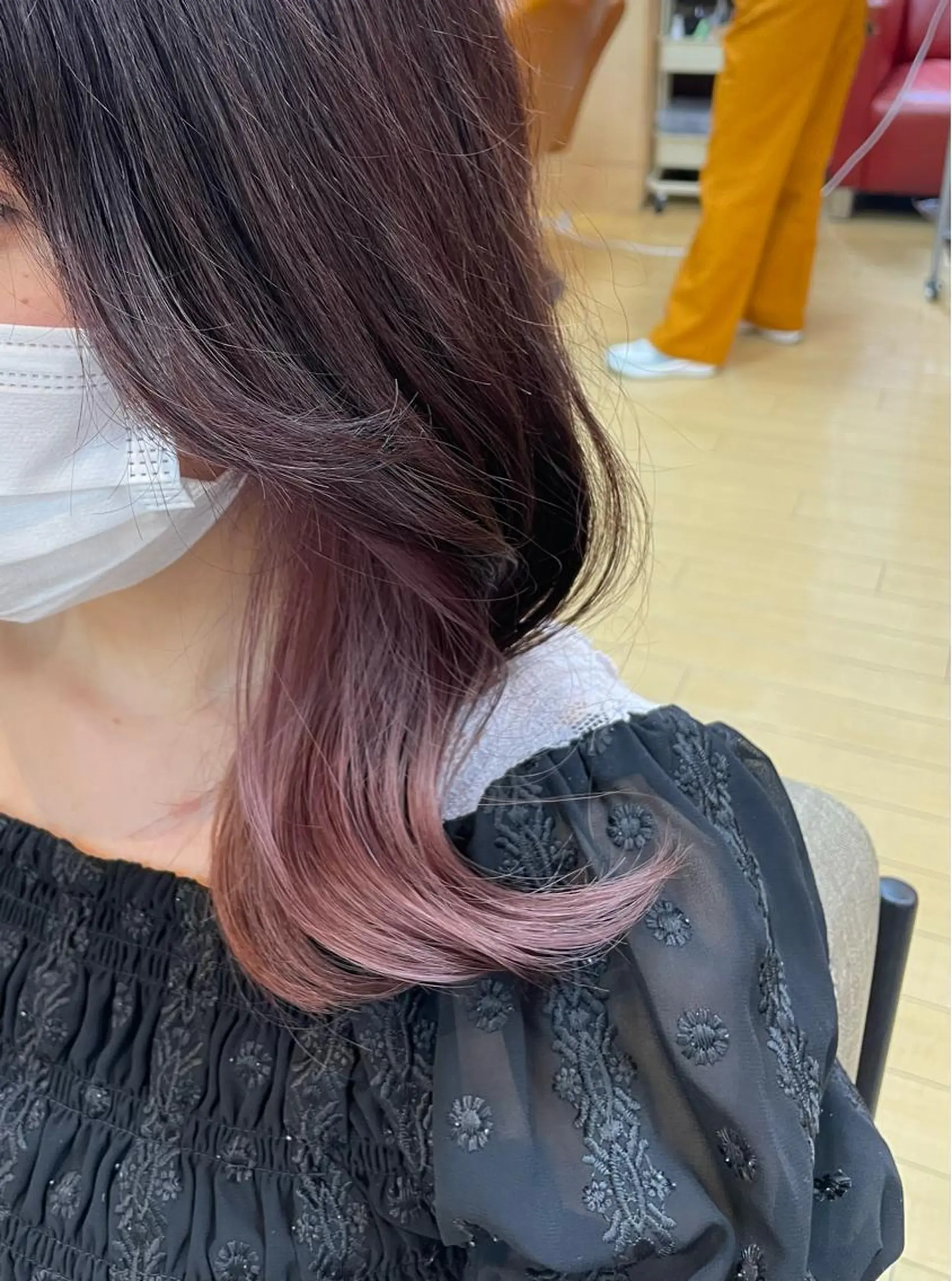 ミディアム 韓国ヘア 🤍中西麻友🤍のヘアスタイル