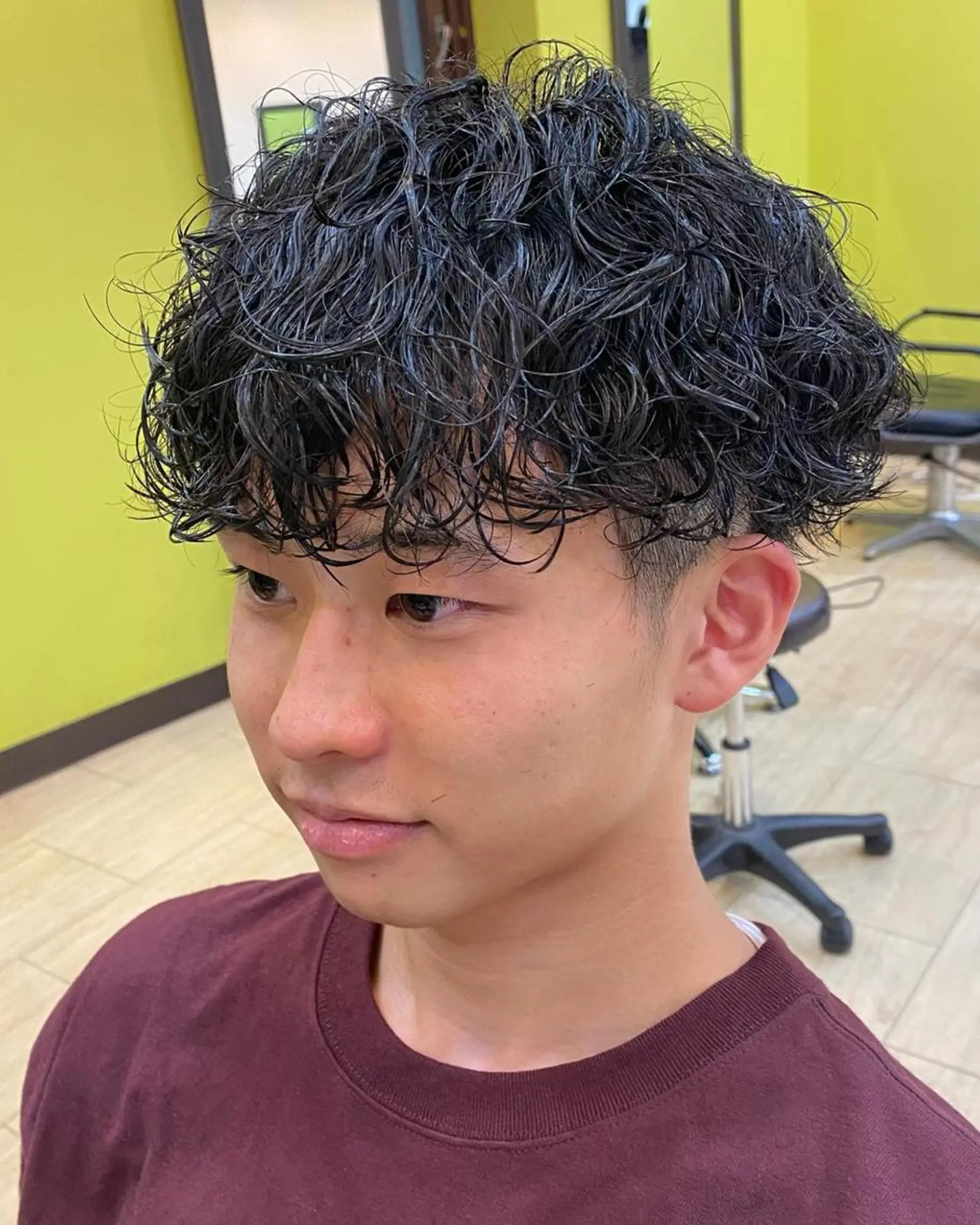 パーマ メンズ フェードカット メンズパーマ プードルパーマ メンズツイストパーマ ツイストスパイラルパーマ 年間2000名担当◎ パーマ職人/仲原佑樹のヘアスタイル