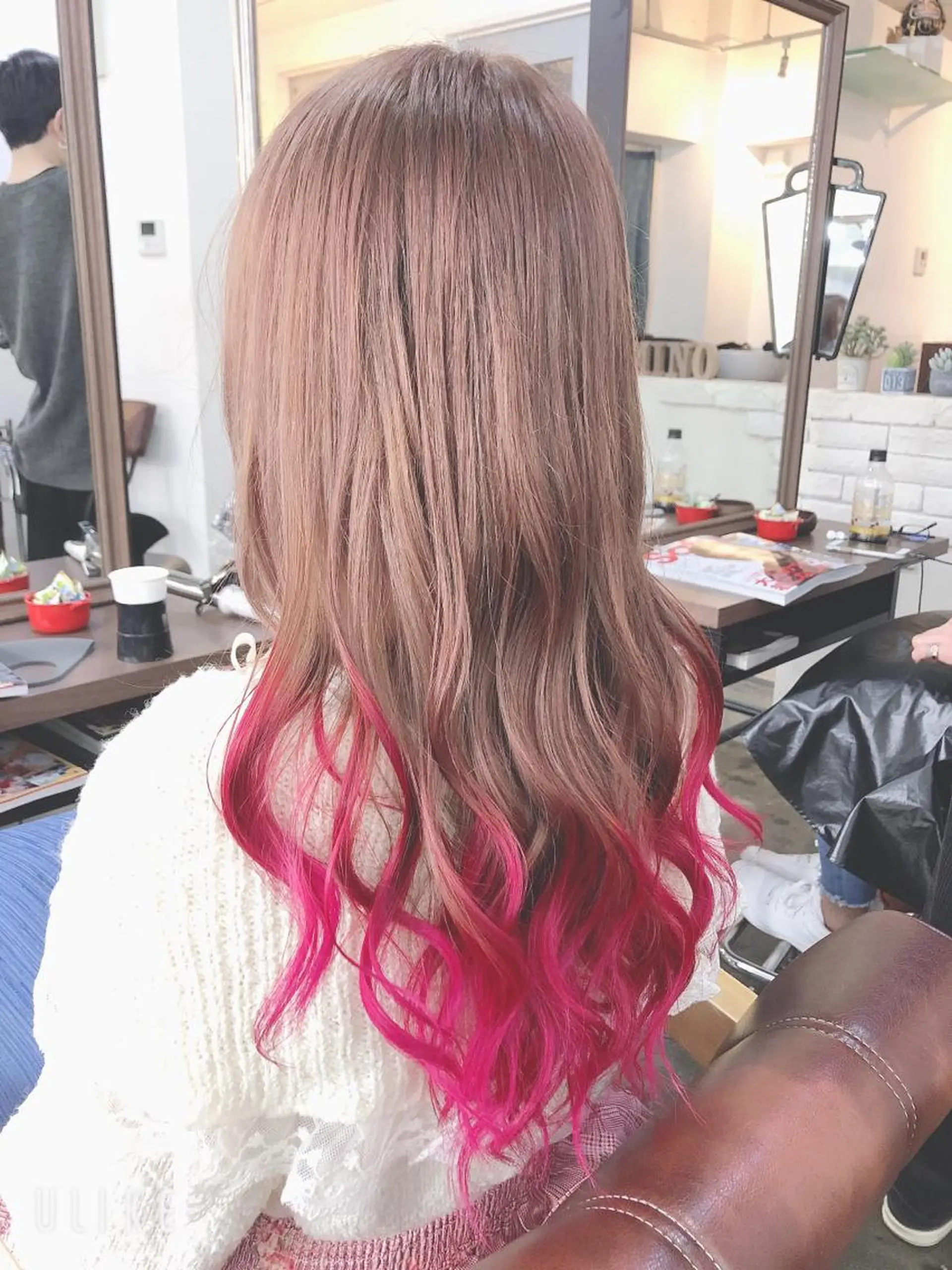 ロング ヘアカラー トリートメント 吉田 典弘のヘアスタイル