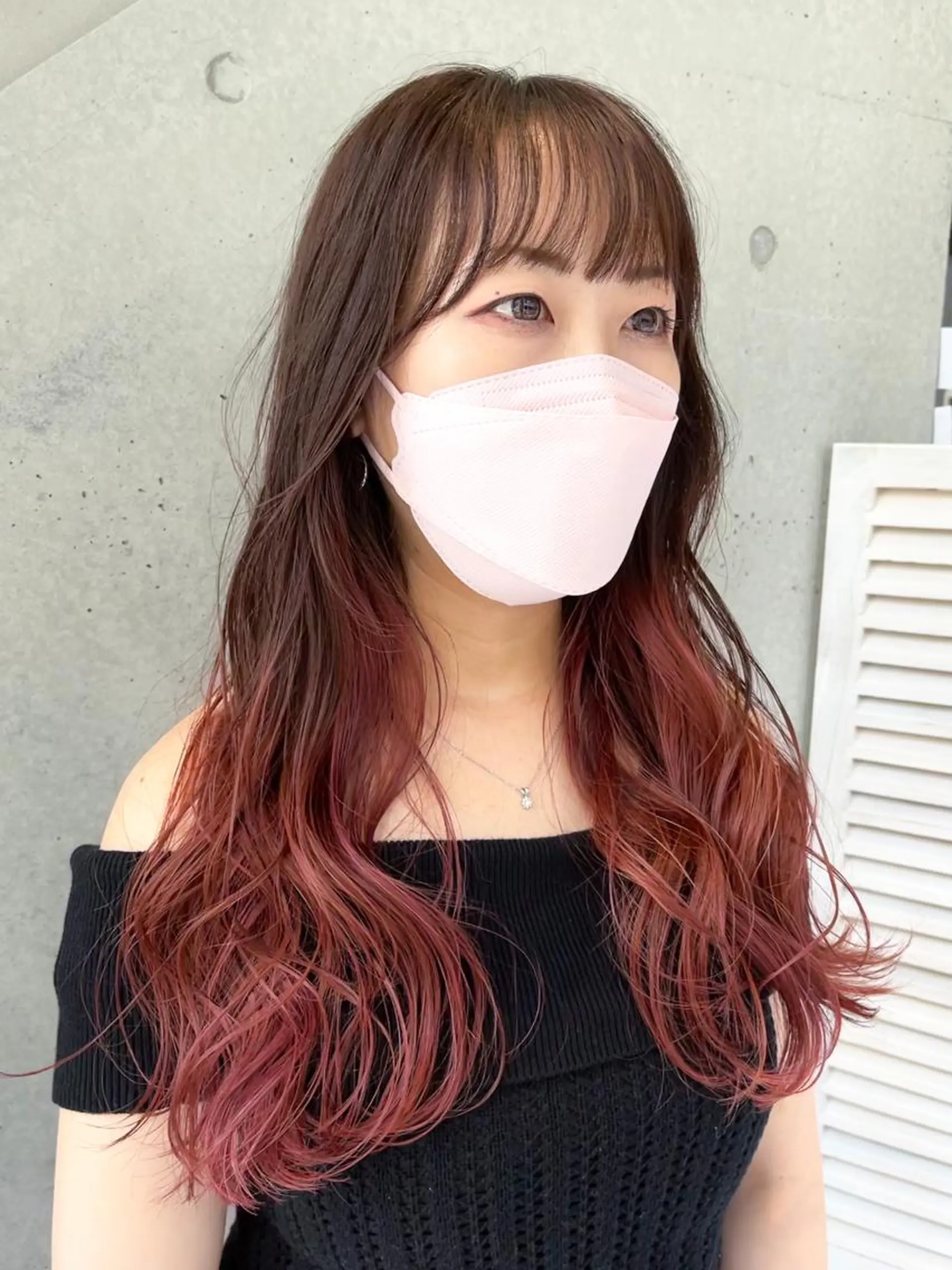 ロング カラー ブリーチ ケアブリーチ グラデーションカラー 滝沢 嵩大のヘアスタイル