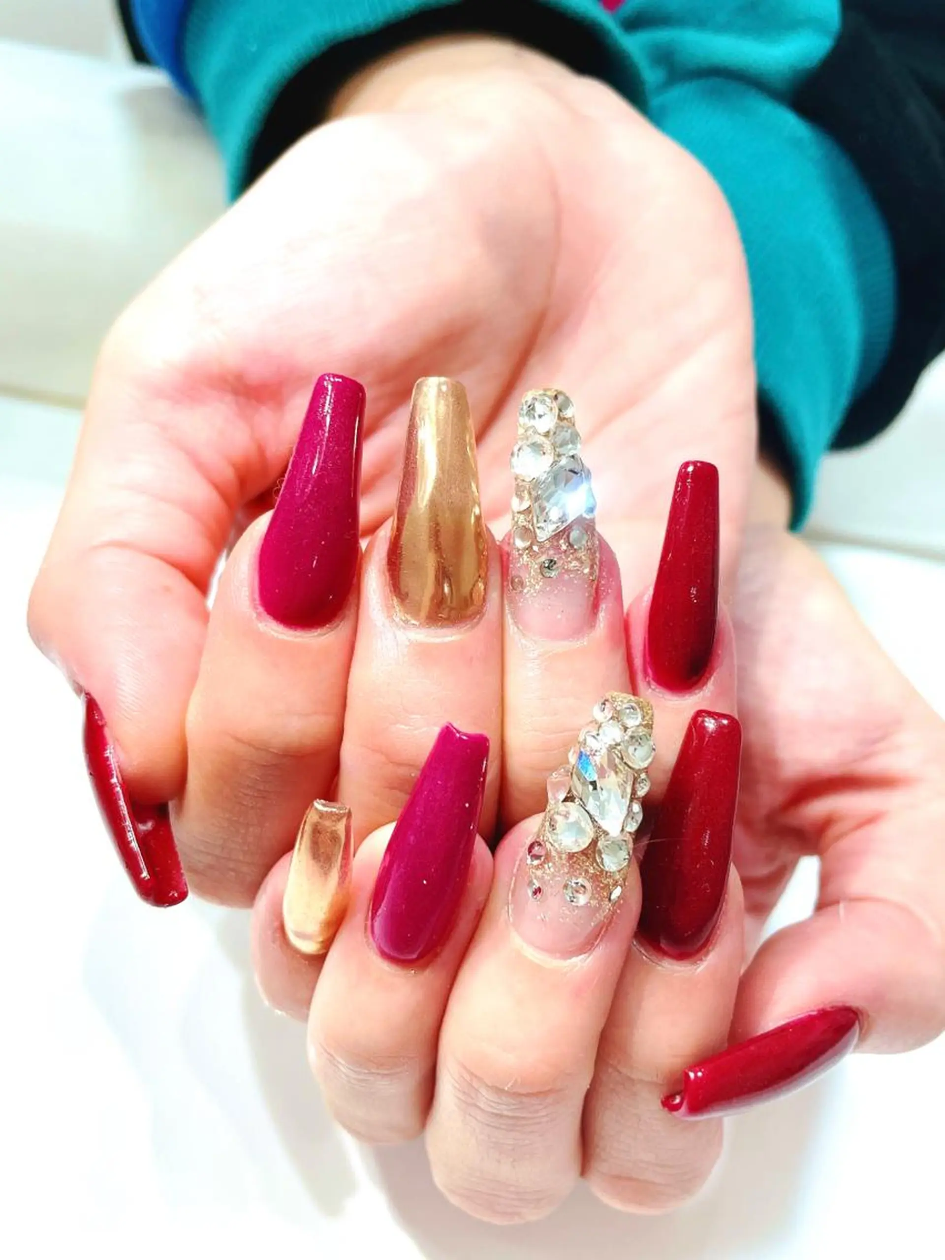 ネイル ジェルネイル ミラーネイル スカルプネイル シンプルネイル 冬ネイル ハンドネイル ネイルサロンアウル ayaka💋のネイルデザイン