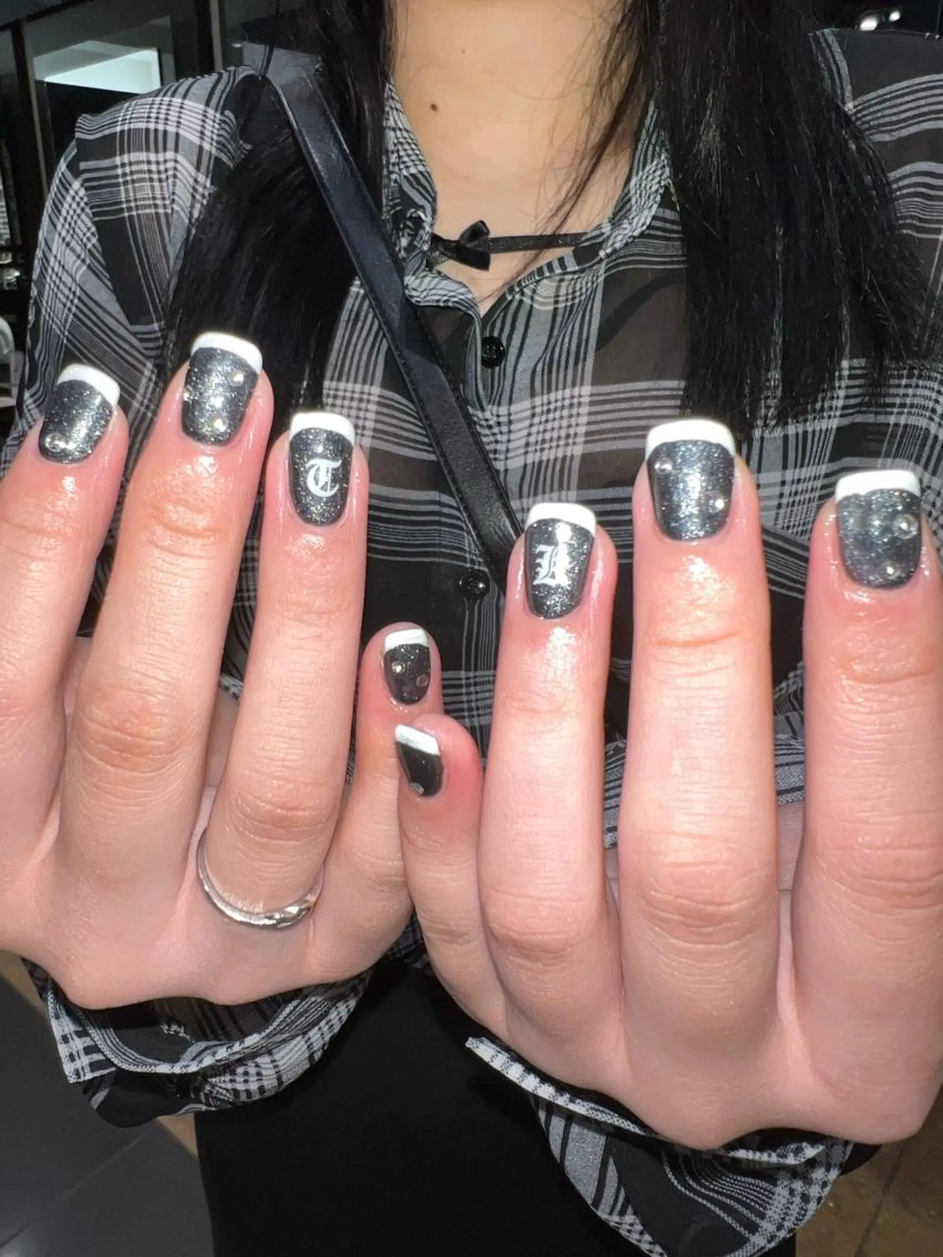 ネイル フレンチネイル スカルプネイル 個性派／中韓ネイル SAKURAのネイルデザイン