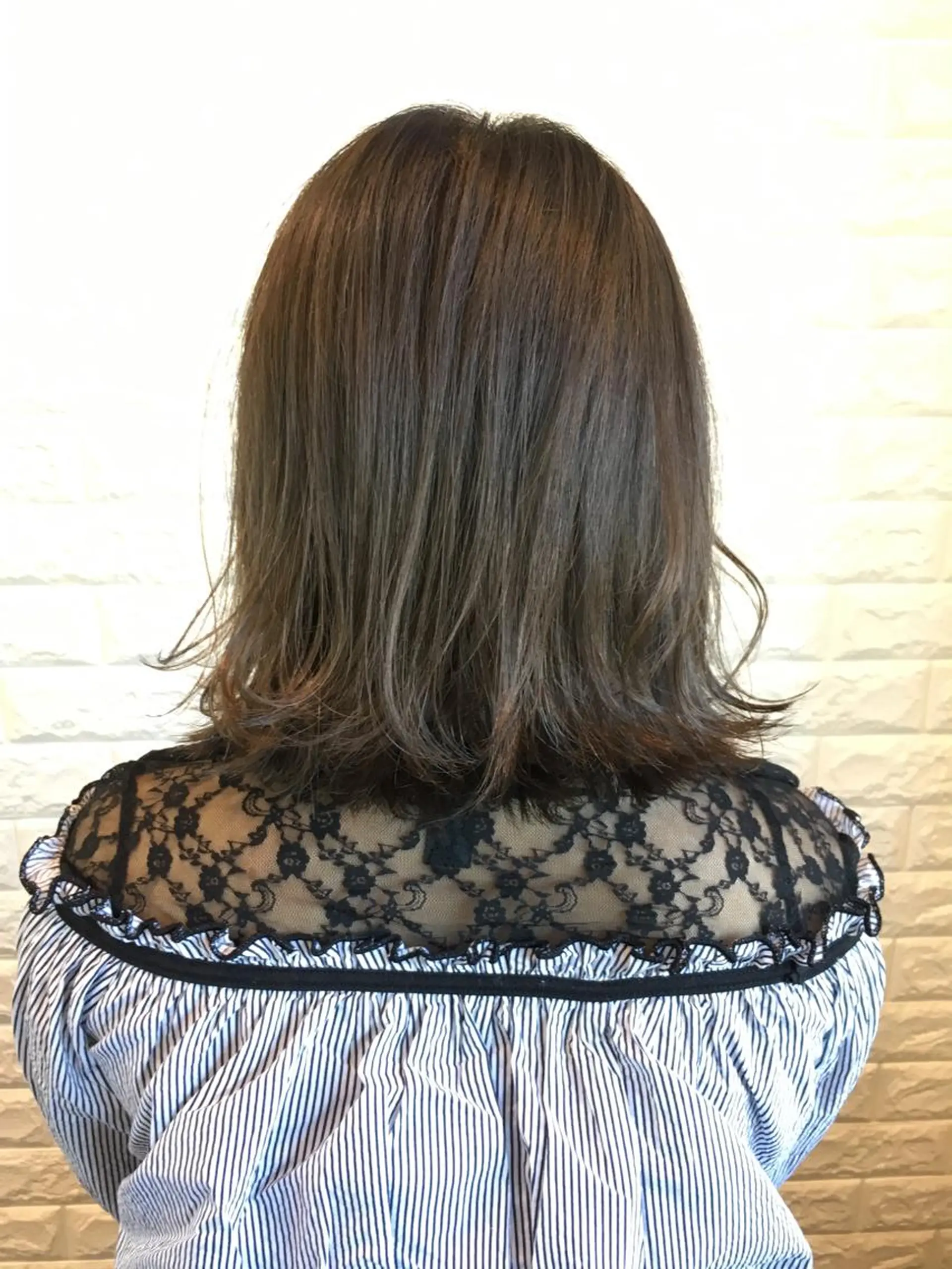 ミディアム カラー ヘアアレンジ 🌿‬ ܸAir 透明感🌱西村知佳のヘアスタイル