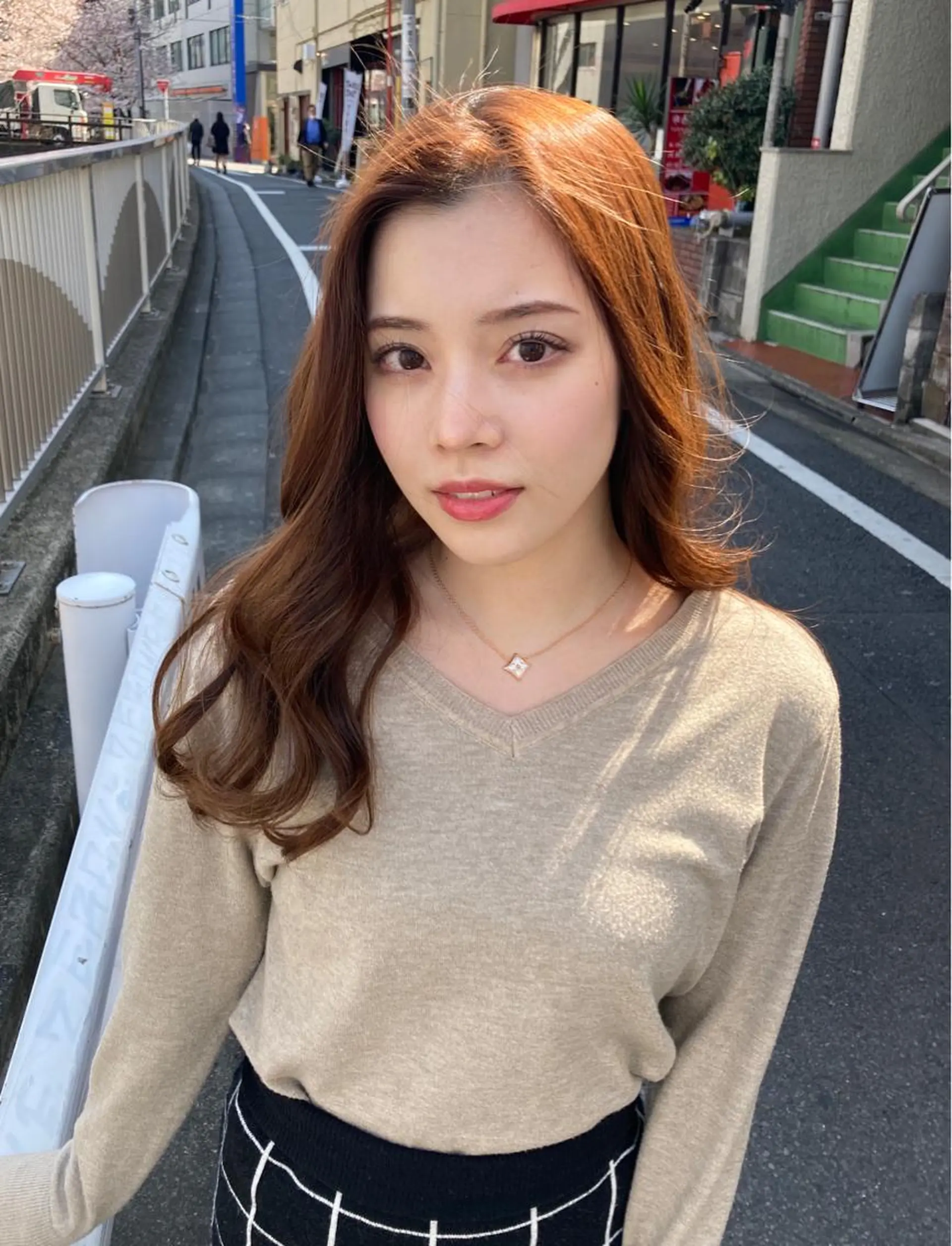 ロング くびれヘア ロング ヘアカラー トリートメント 新井 広樹のヘアスタイル