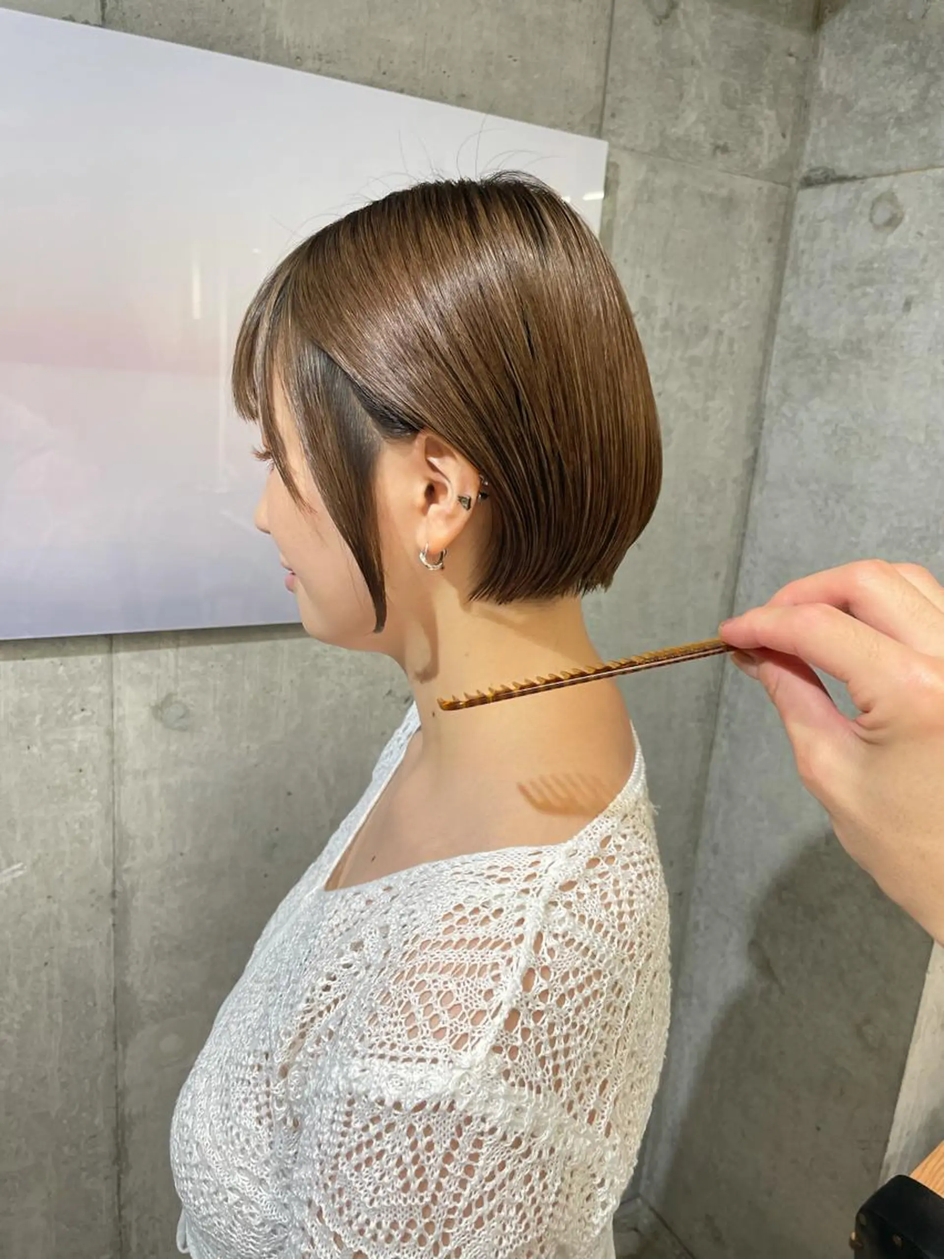 ショート カラー カット トリートメント 【まとまるショート 髪質改善】今井隆太のヘアスタイル