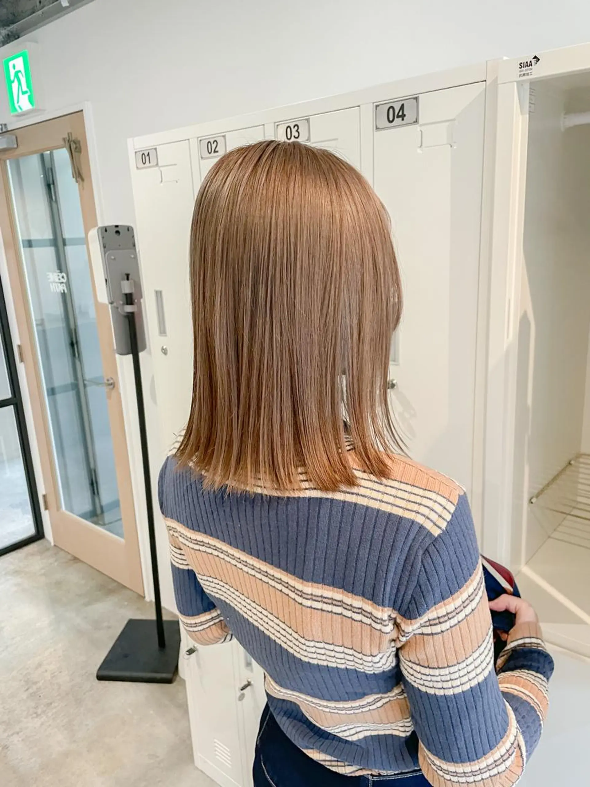 ミディアム カラー ベージュカラー オリーブベージュ ボブ カット ヘアカラー Takuma Suzuki中目黒のヘアスタイル