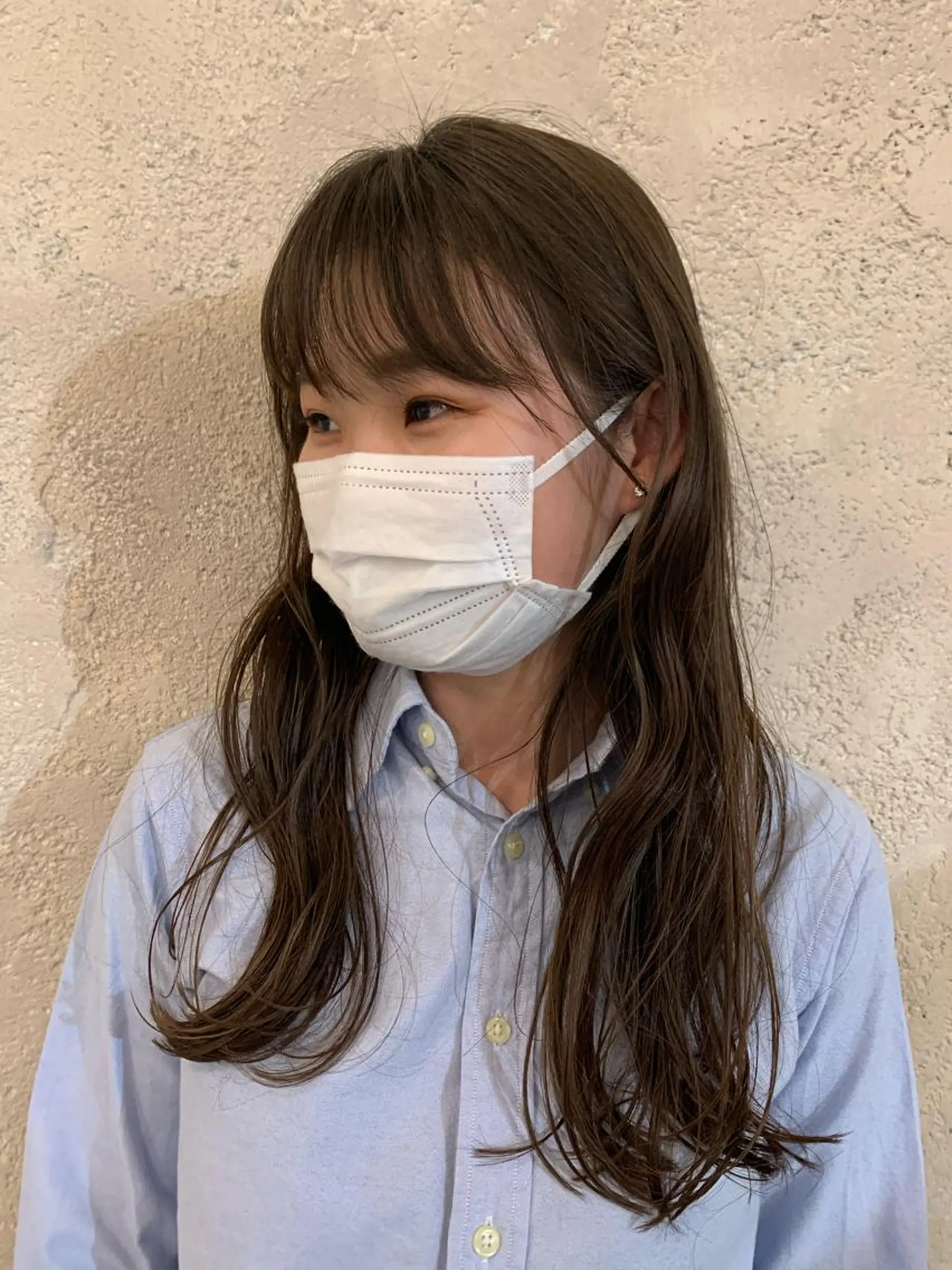 ロング パーマ イズミ ナナコのヘアスタイル