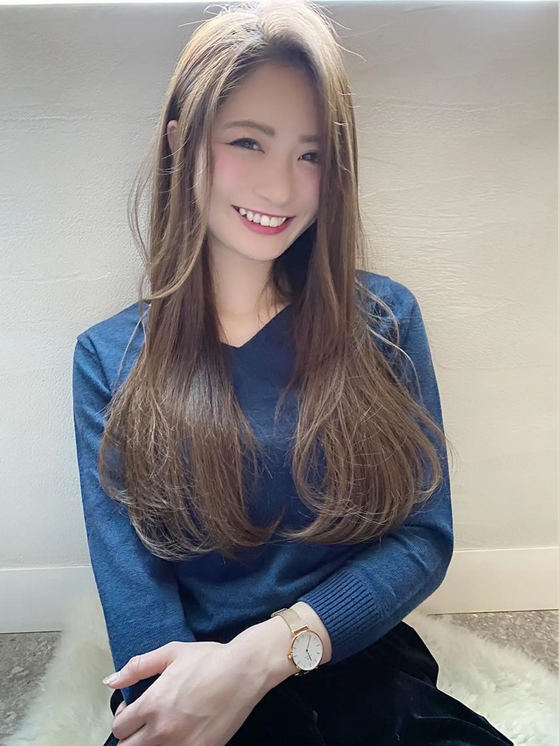 ロング カラー パーマ LiL`塚口所属・L i L 塚口のヘアスタイル