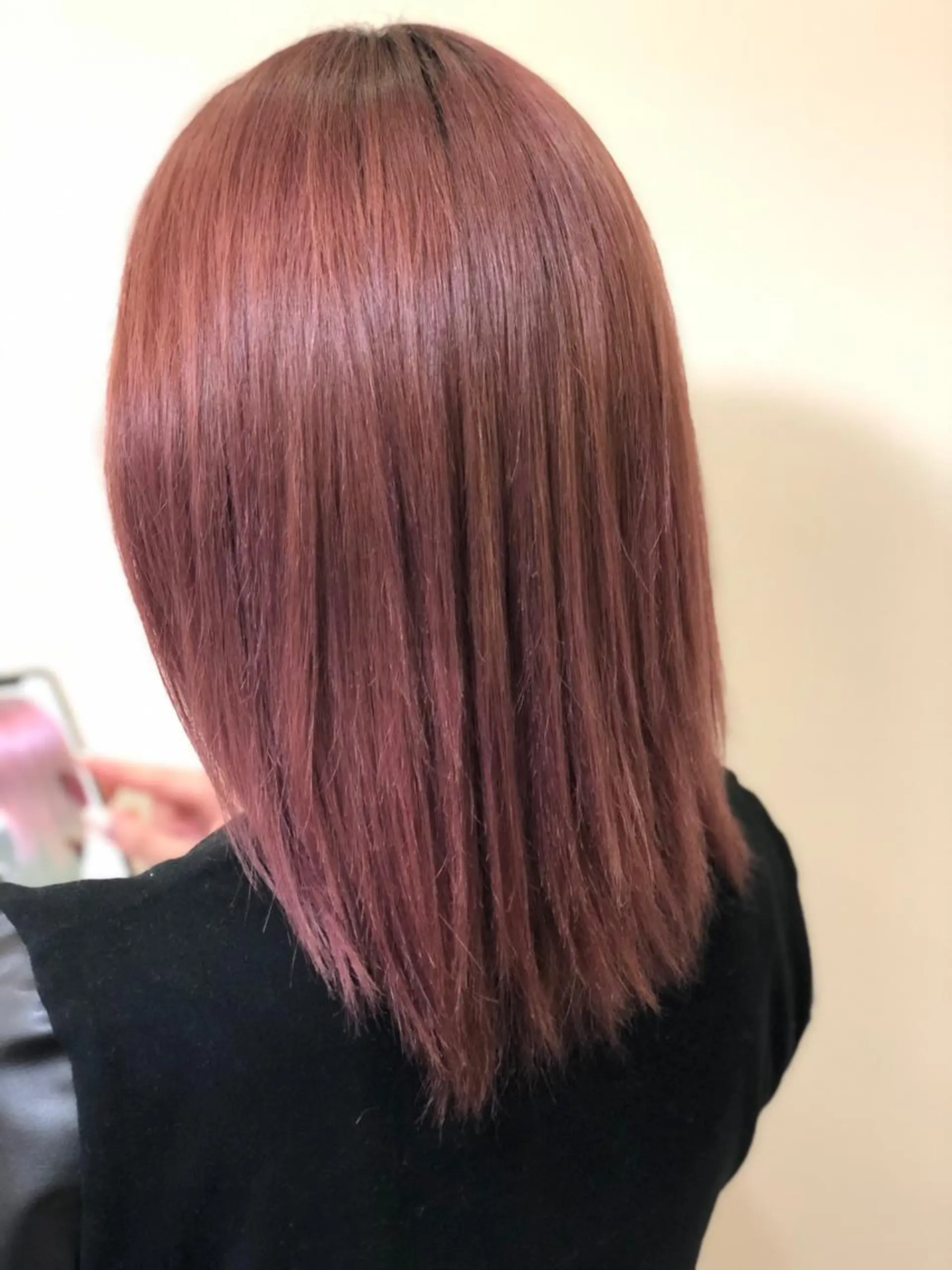 ミディアム ヘアカラー 岡本 健秀のヘアスタイル