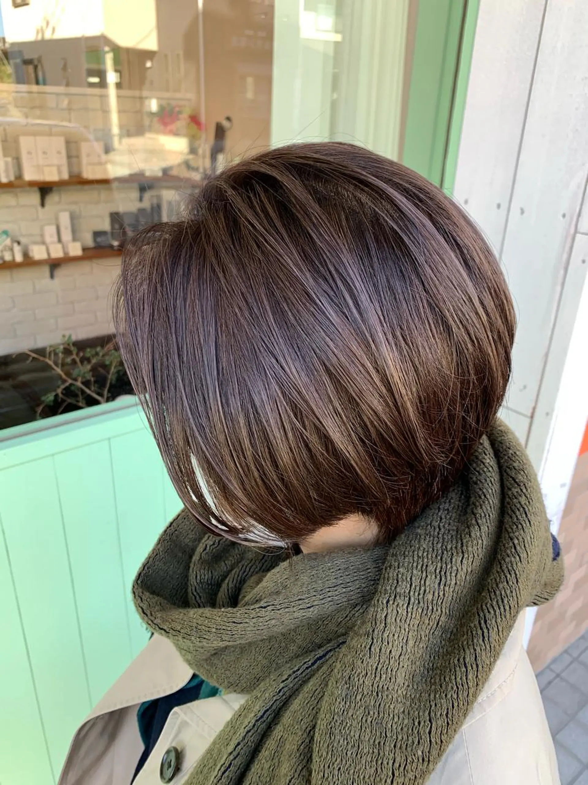 ショート カラー ハイライトカラー ハイライト schon 仙台のヘアスタイル