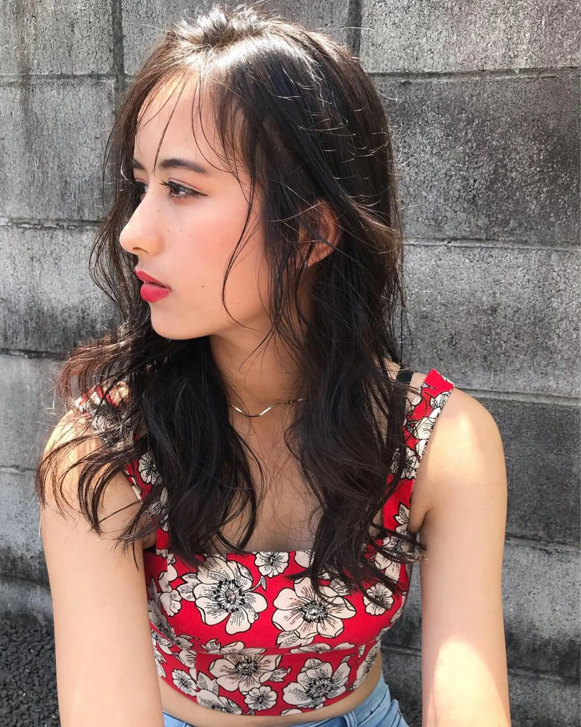 ミディアム 💎馴染むエクステ× 縮毛矯正TOMO💎のヘアスタイル