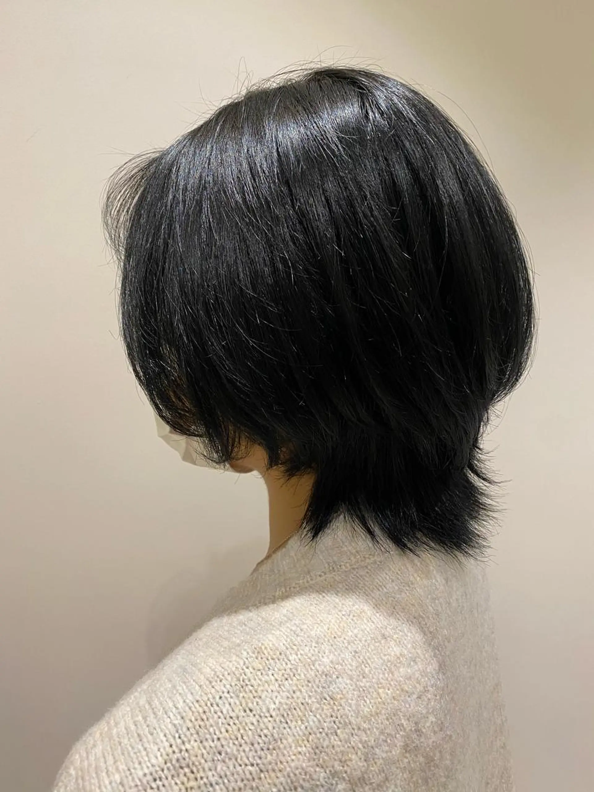 ショート カラー 黒髪 ブルーカラー ブルーブラック 艶髪🌿美髪 大塚礼乃【西荻窪】のヘアスタイル