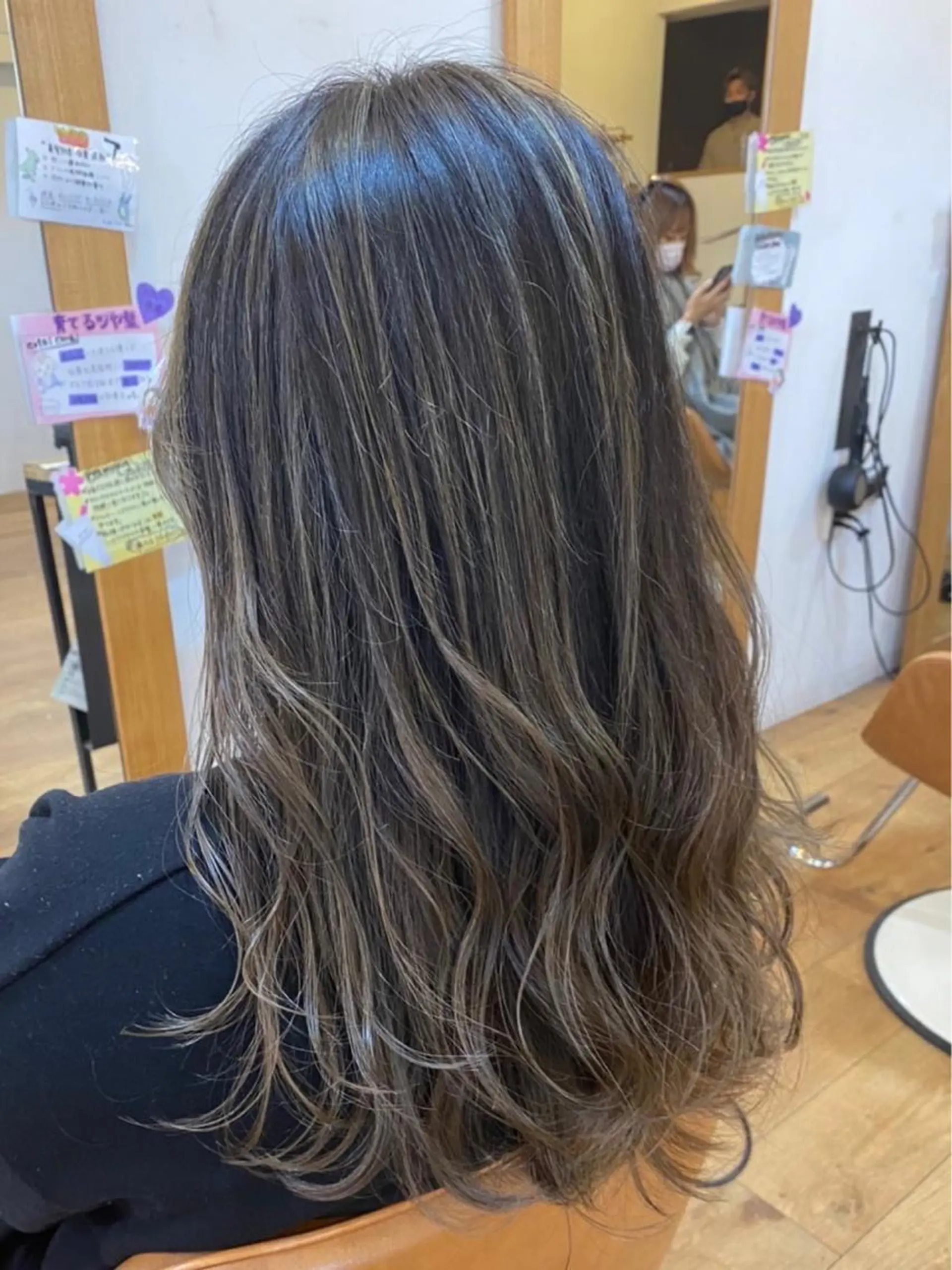 セミロング カラー ヘアアレンジ バレイヤージュ レイヤーカット 🎗秋山勇/ GEAR.代表のヘアスタイル