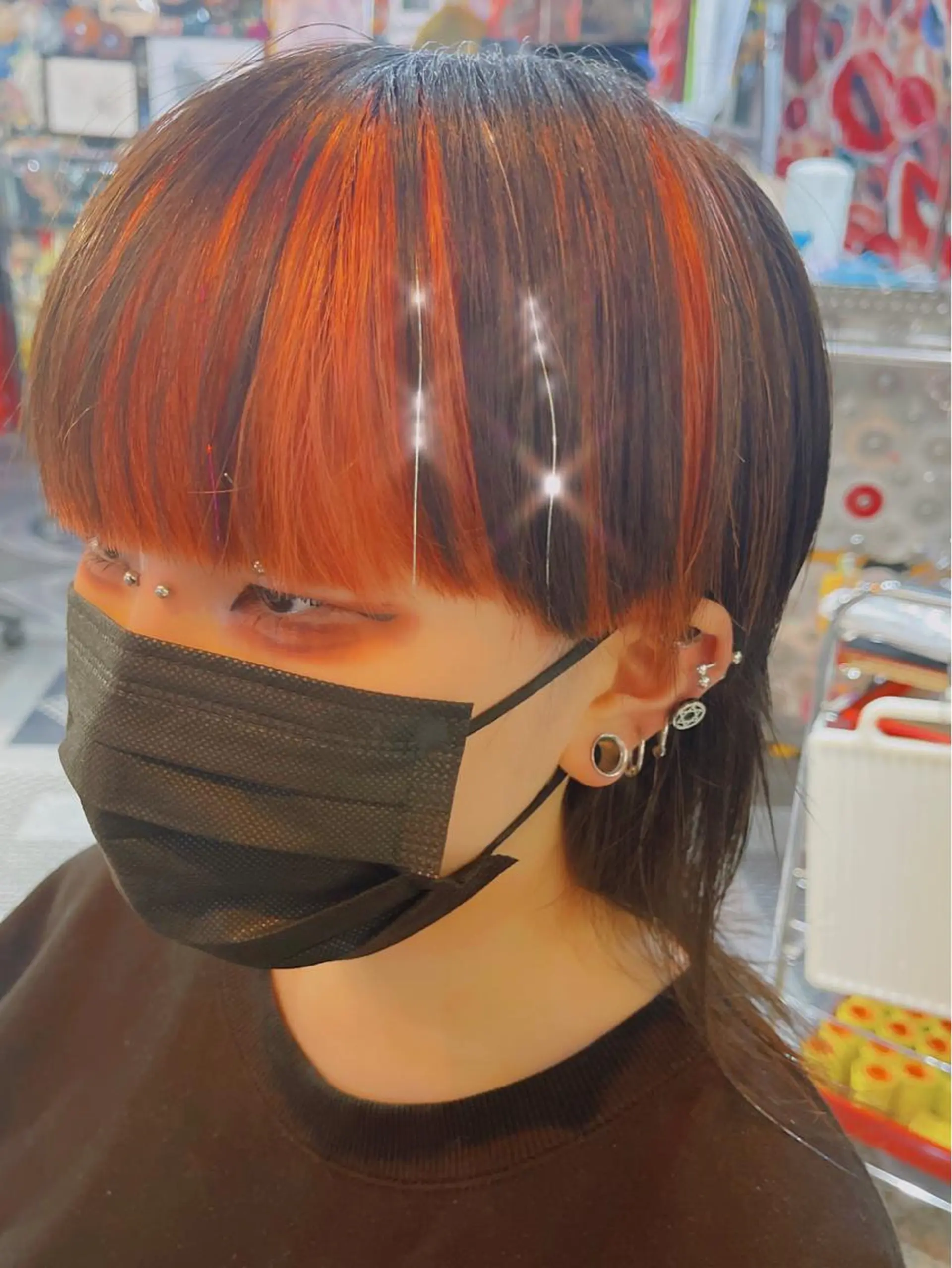 ショート ヘアアレンジ マツエク・マツパ エクステ 🌈派手髪エクステ ブレイズ🌈ひろとのヘアスタイル