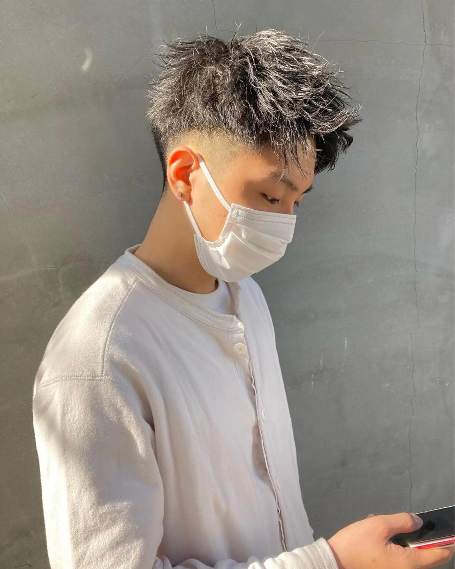 ショート メンズ スパイキーショート ショートヘア カット パーマ SCENEbyRAD helmのヘアスタイル