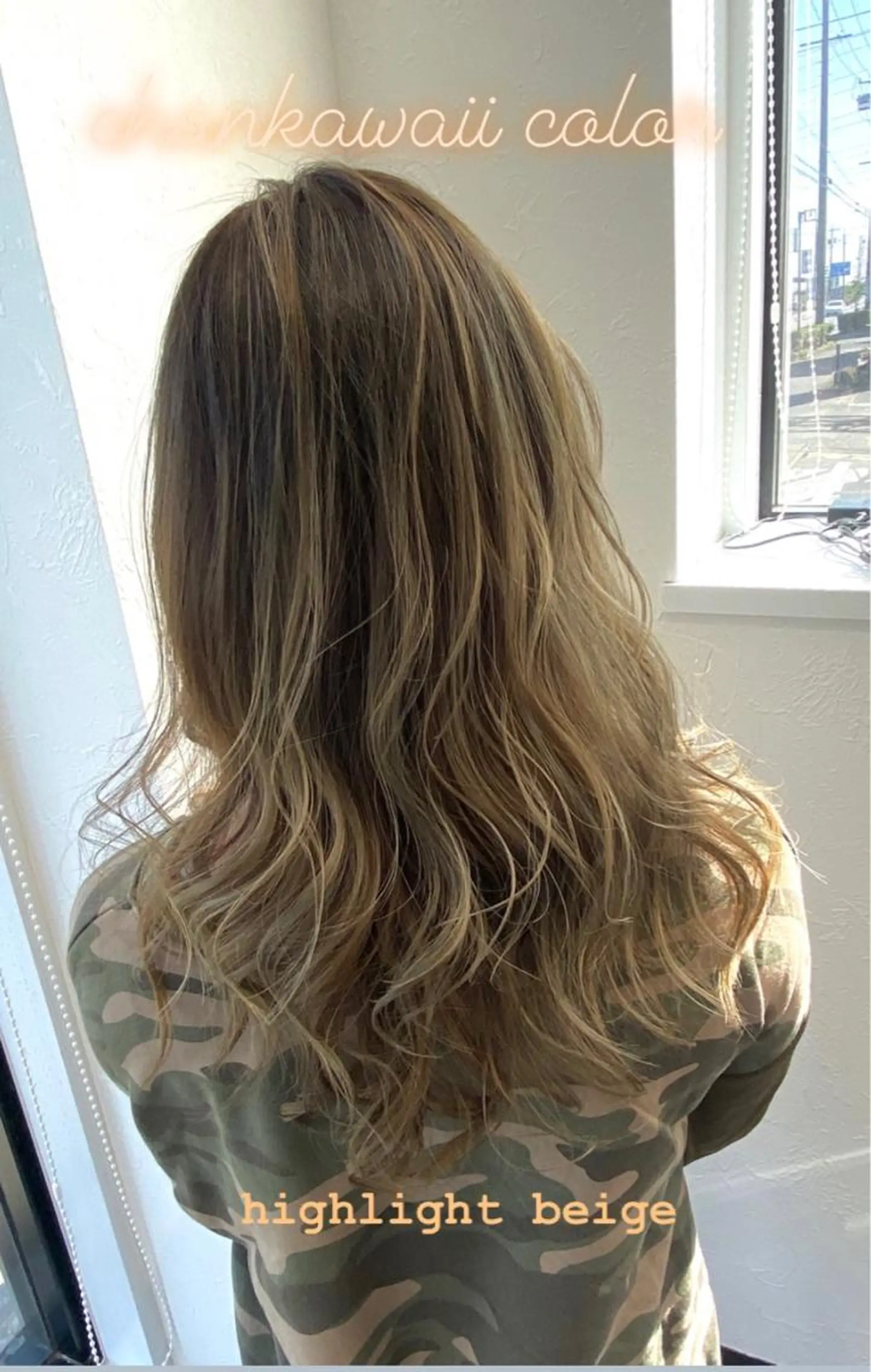 ロング カラー ベージュカラー ハイライトカラー ハイライト 川合 勇気のヘアスタイル