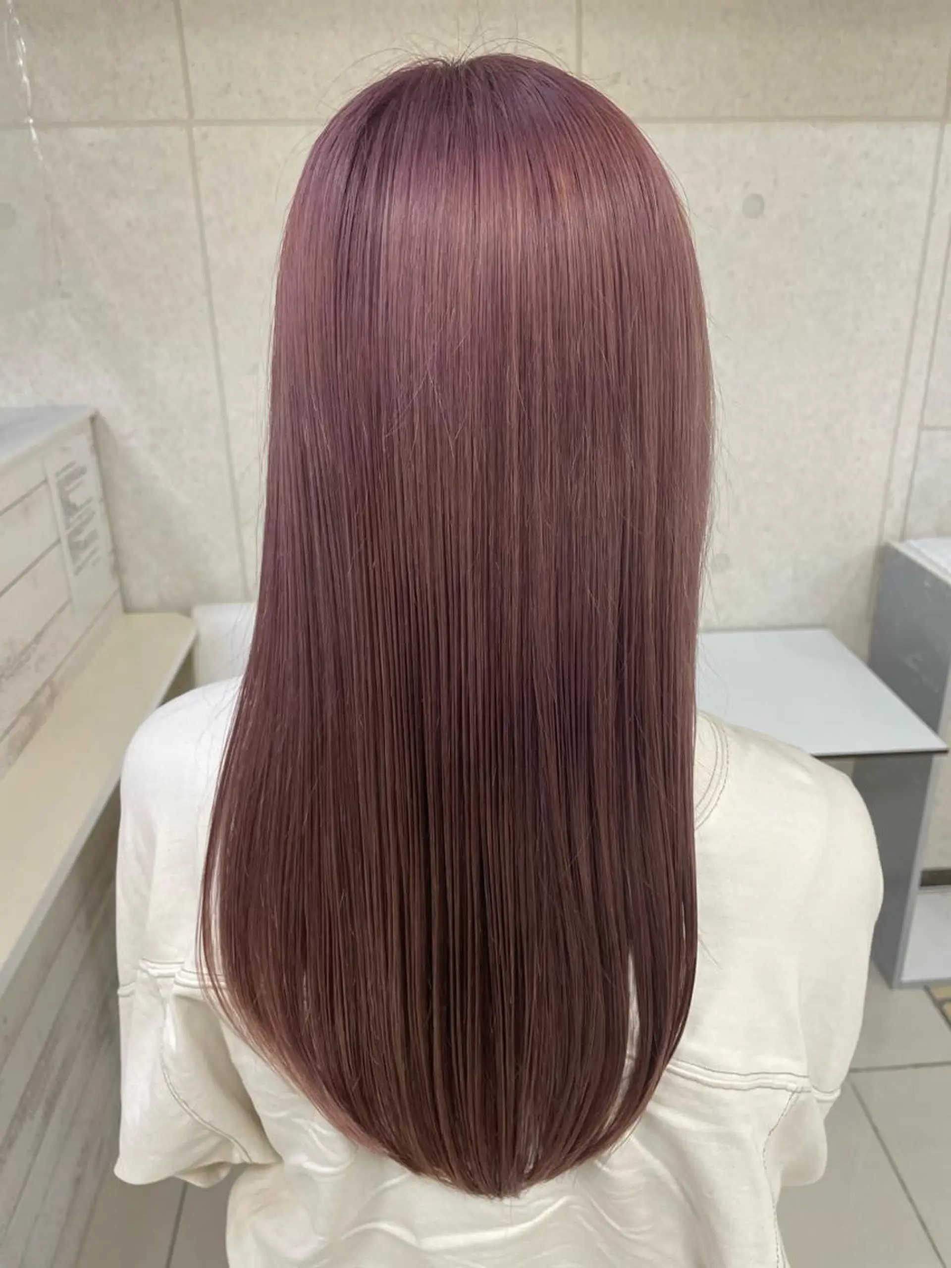 ロング カラー ブリーチ パープルカラー XANADU上野店 🐼ﾖｺﾊｼのヘアスタイル