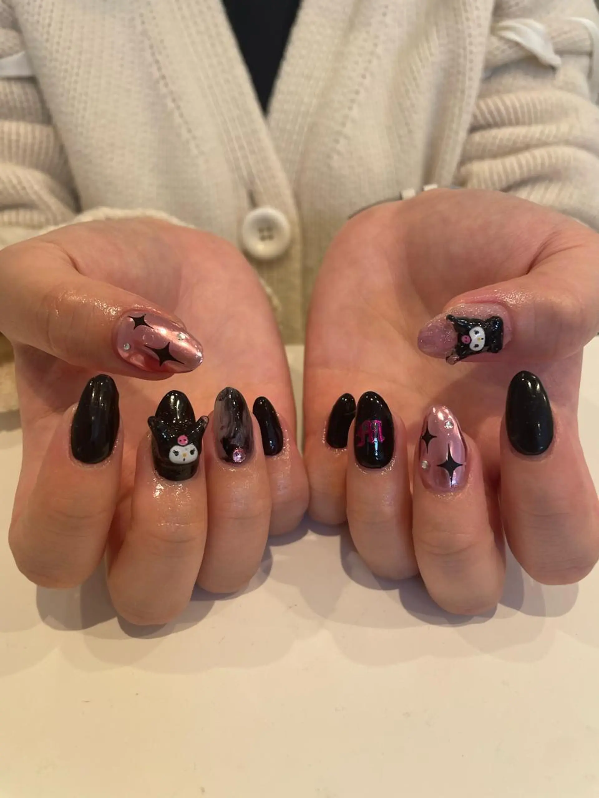 ネイル 束感まつ毛/ネイル/ LED♥KIRARAのマツエク・マツパデザイン