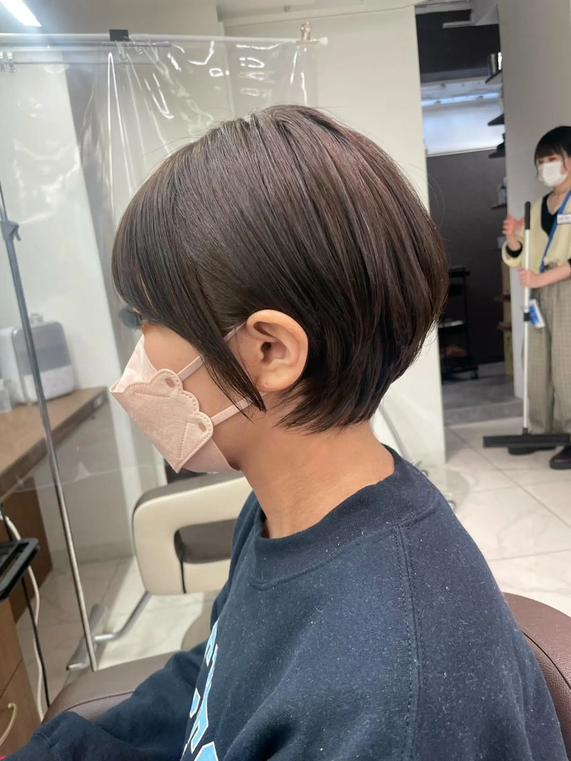 ショート カラー パーマ 福島成美/髪質改善 縮毛矯正/カラーのヘアスタイル