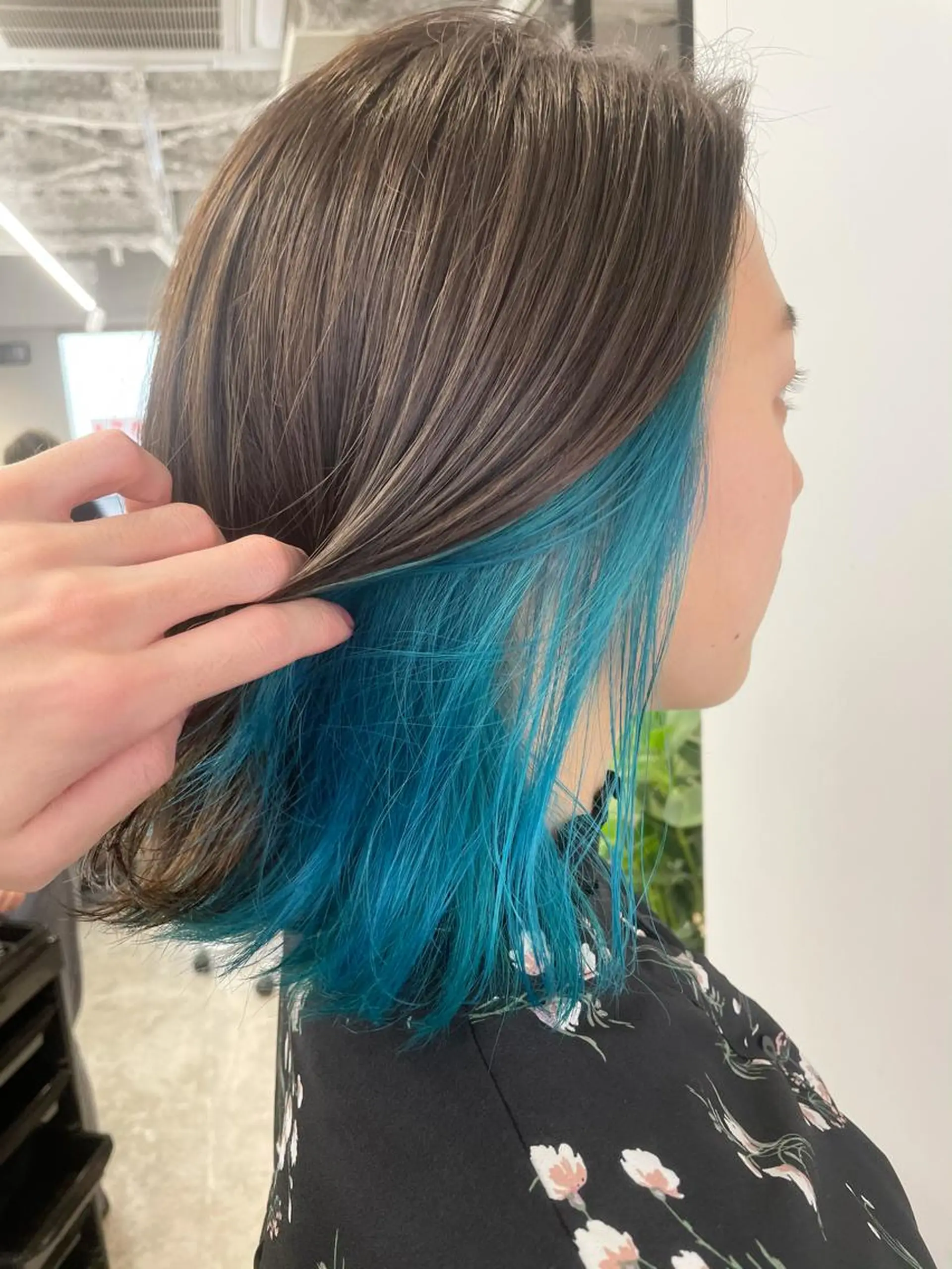 ミディアム ヘアカラー SAEKI【ior 】北千住店ブリーチのヘアスタイル