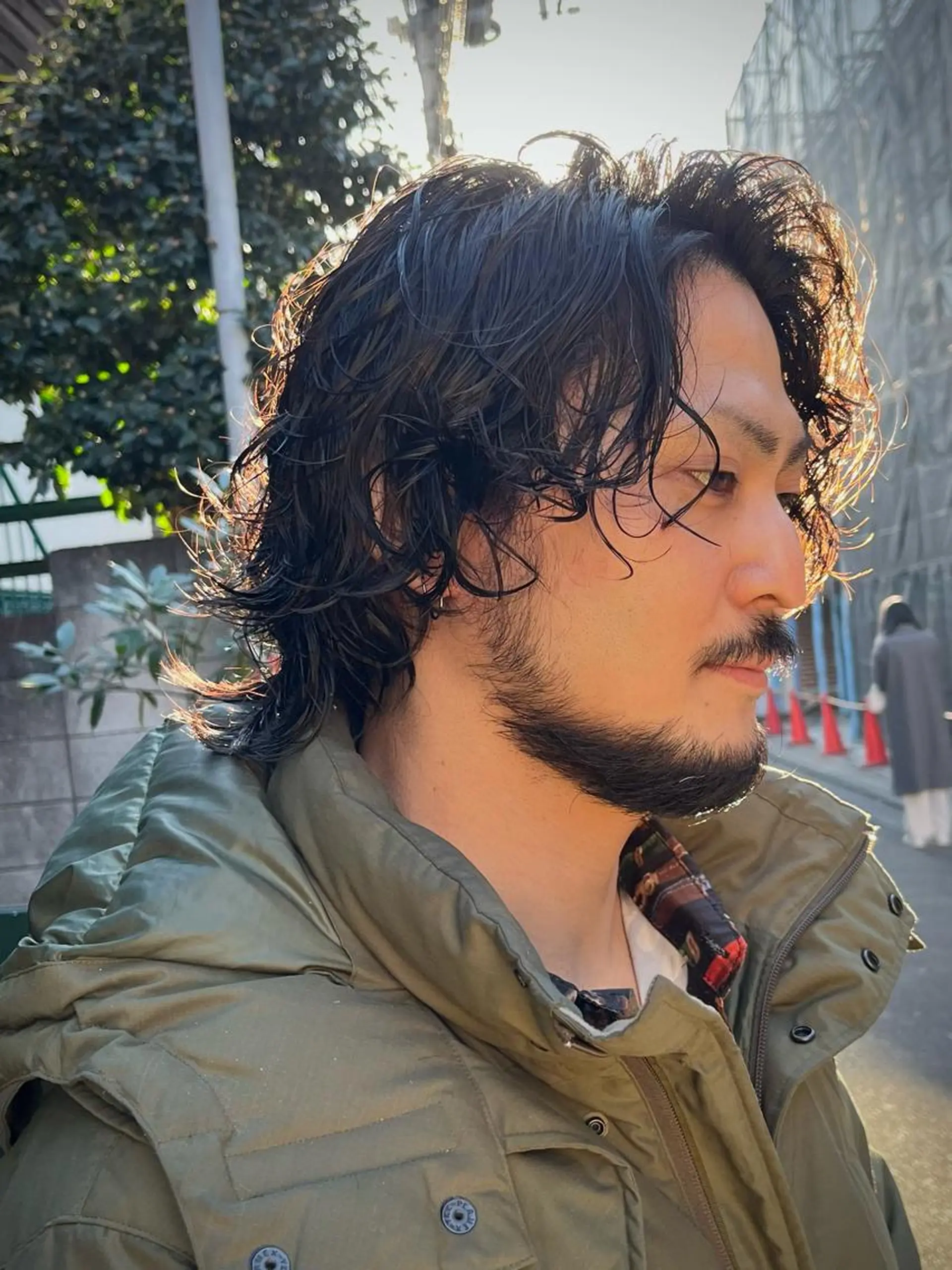 セミロング パーマ メンズ メンズバレイヤージュ メンズブリーチ メンズハイライト メンズハイトーン メンズインナーカラー Koichi Satoのヘアスタイル