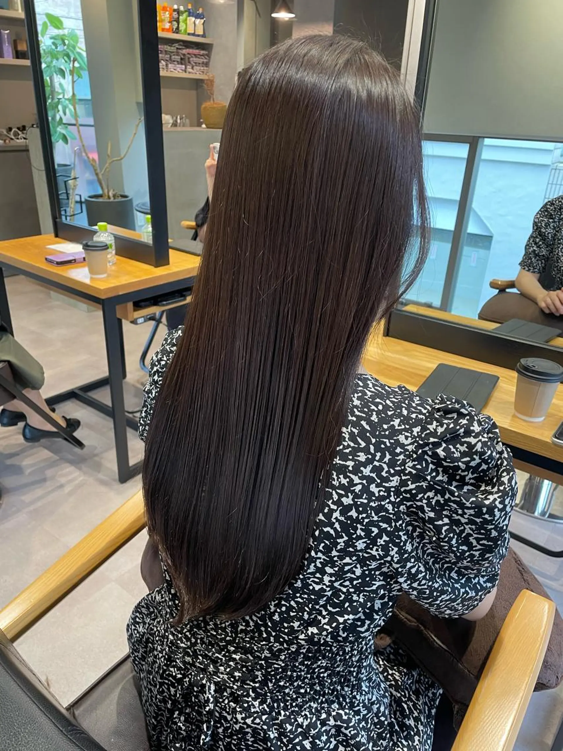 ロング アッシュ 韓国風カラー ボブ 髪質改善 韓国風ヘア 韓国風/オシャレ /縮毛矯正/滝口琴未のヘアスタイル