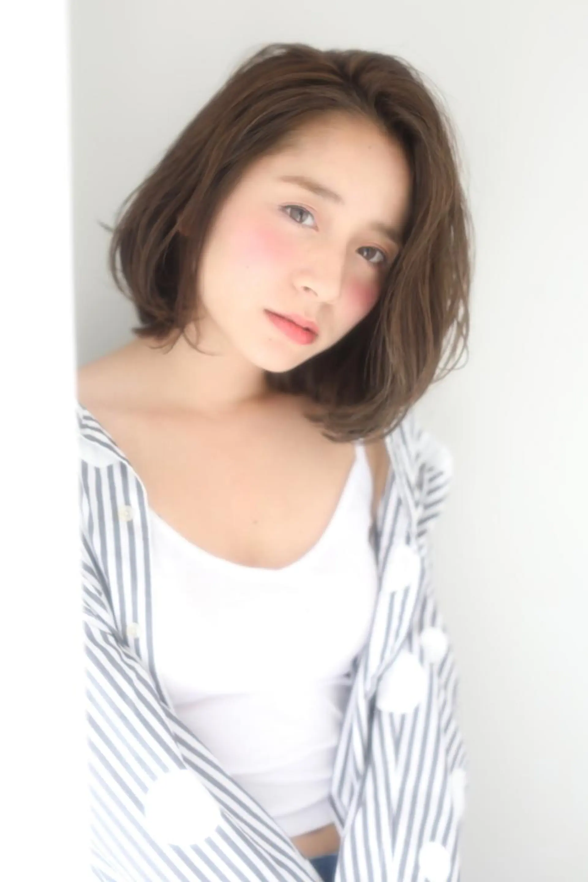 ミディアム カラー レイヤーカット✂️ 横浜No1♡下鳥翔子のヘアスタイル
