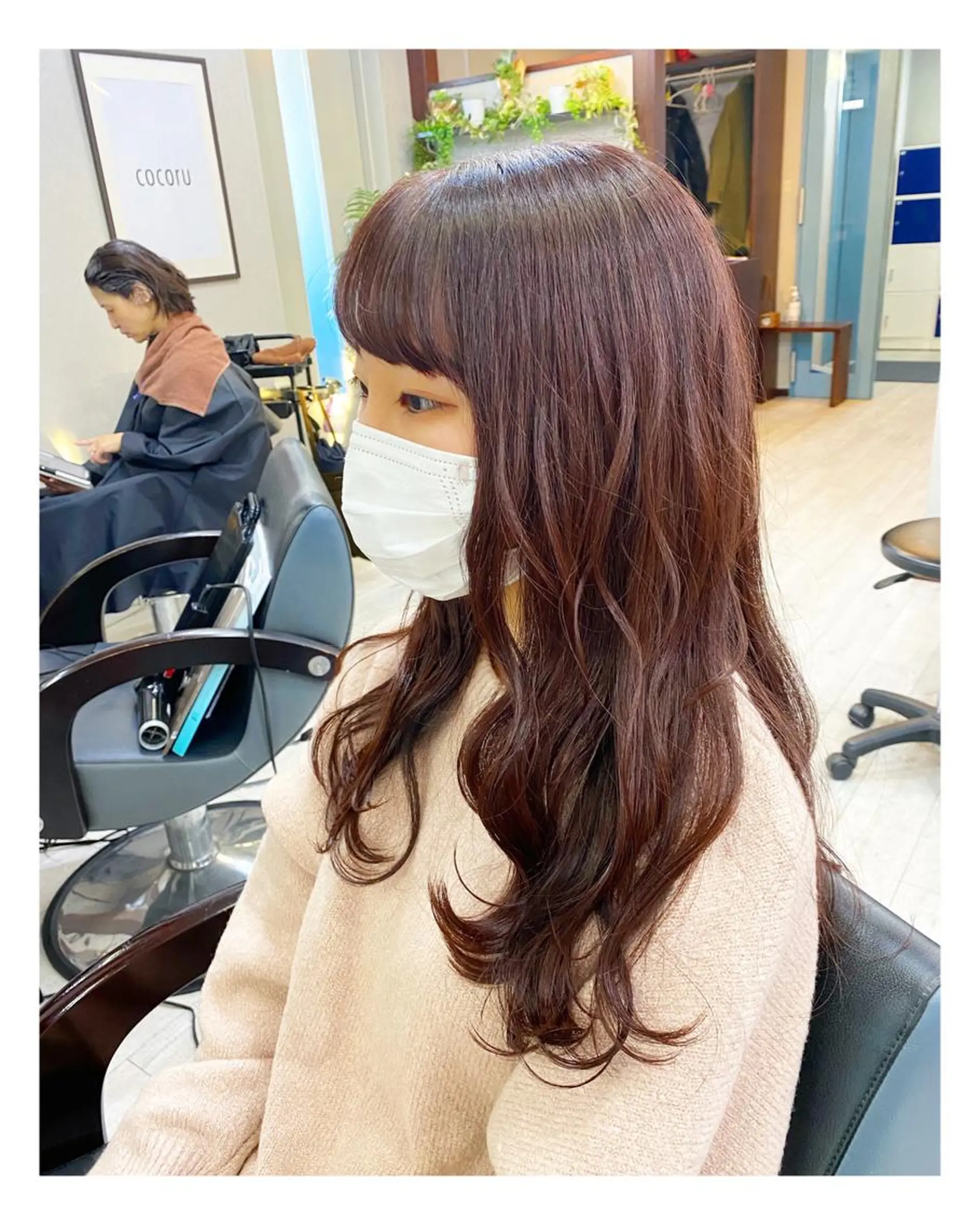 ロング カラー ベージュカラー ピンクカラー ピンクベージュ ヘアカラー トリートメント ＊横浜駅＊ 金子 誠也のヘアスタイル