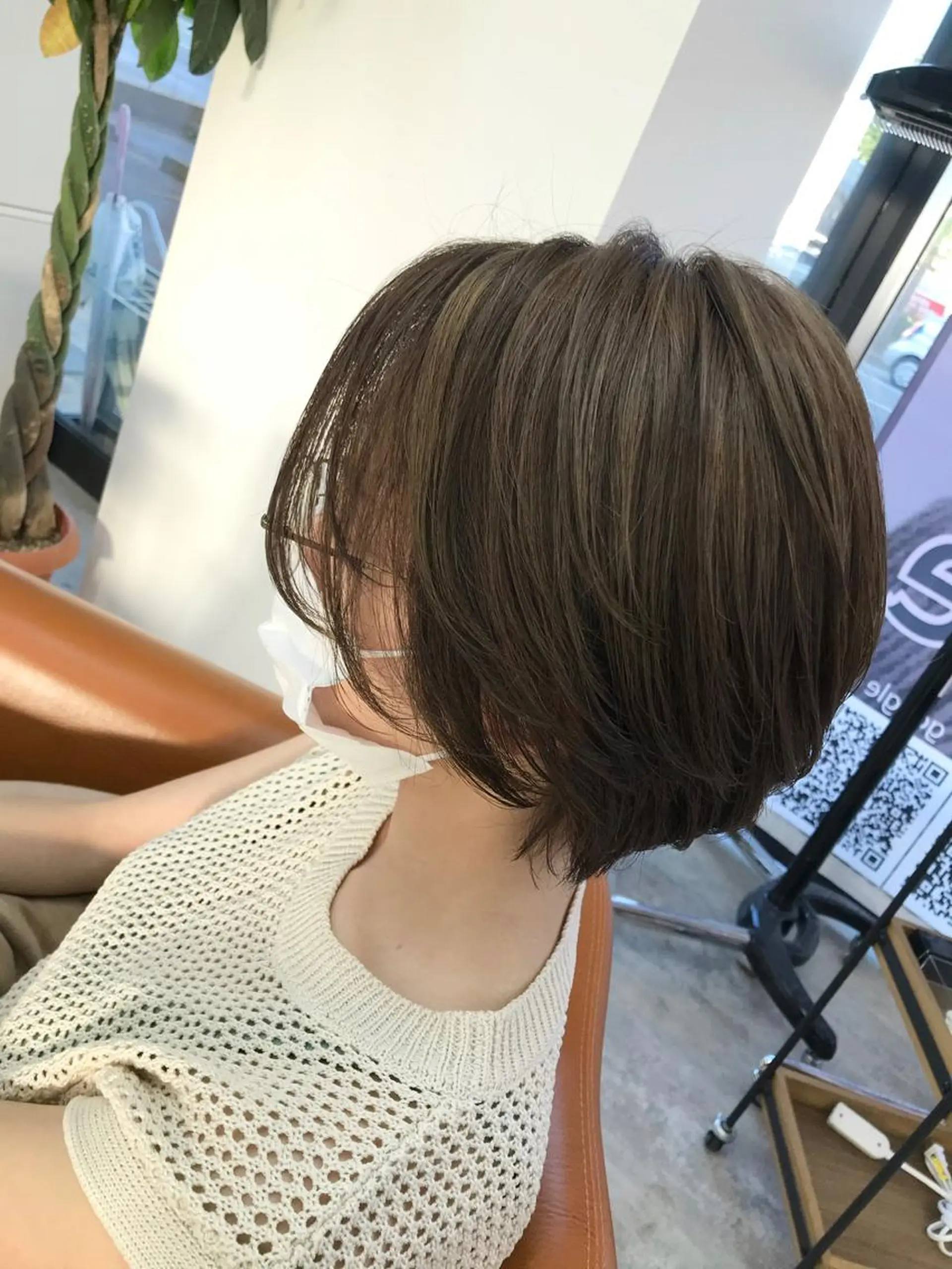 ショート カラー ベージュカラー オリーブベージュ カット ヘアカラー 🌙磯野 風香🌙 ReCharme新保のヘアスタイル