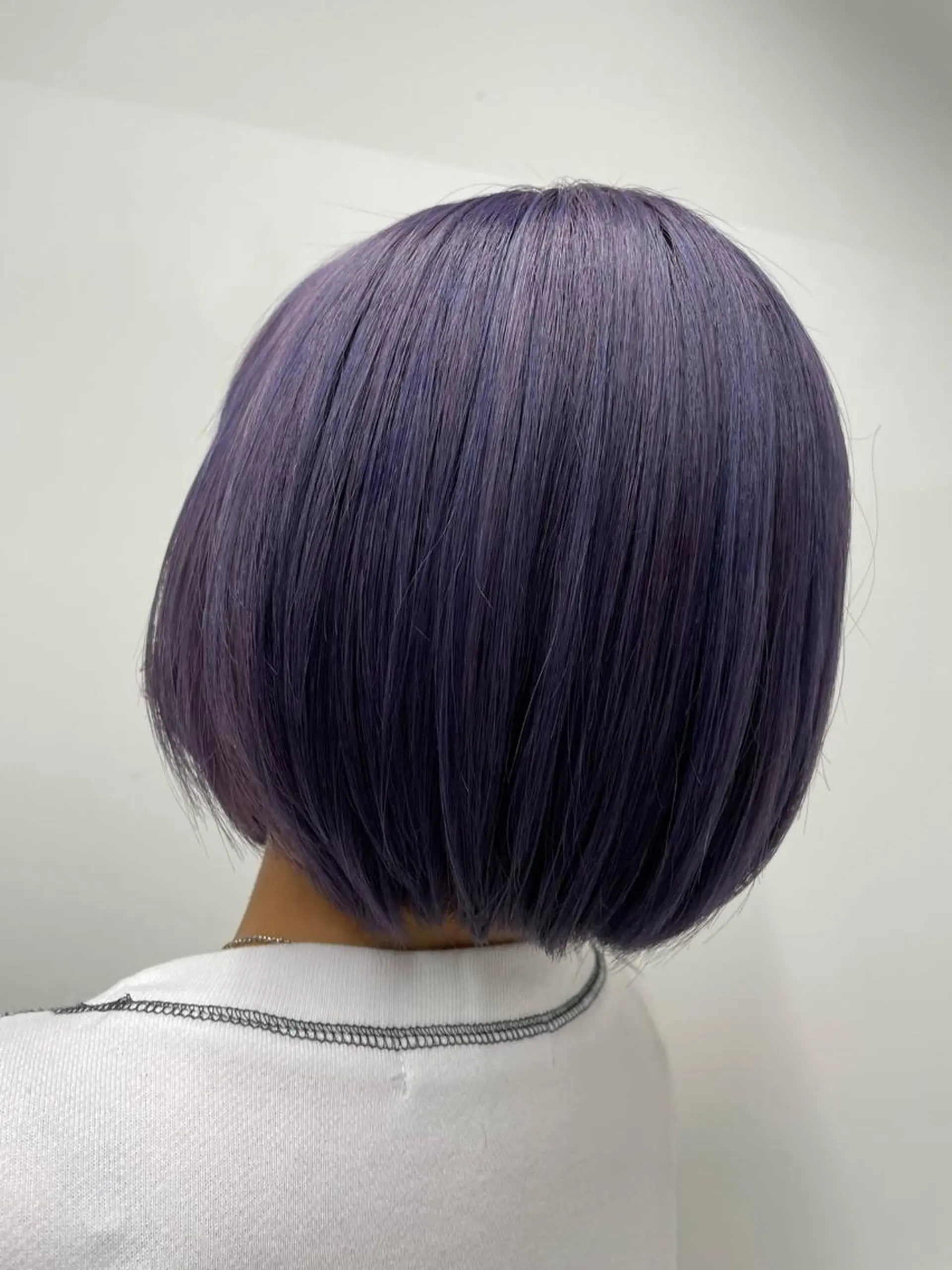 ショート カラー ヘアアレンジ ショートボブ ブリーチ ブルーカラー ブルーバイオレット ケアブリーチ ヘアカラー トリートメント 髪質改善×ハイトーン 中田啄也のヘアスタイル