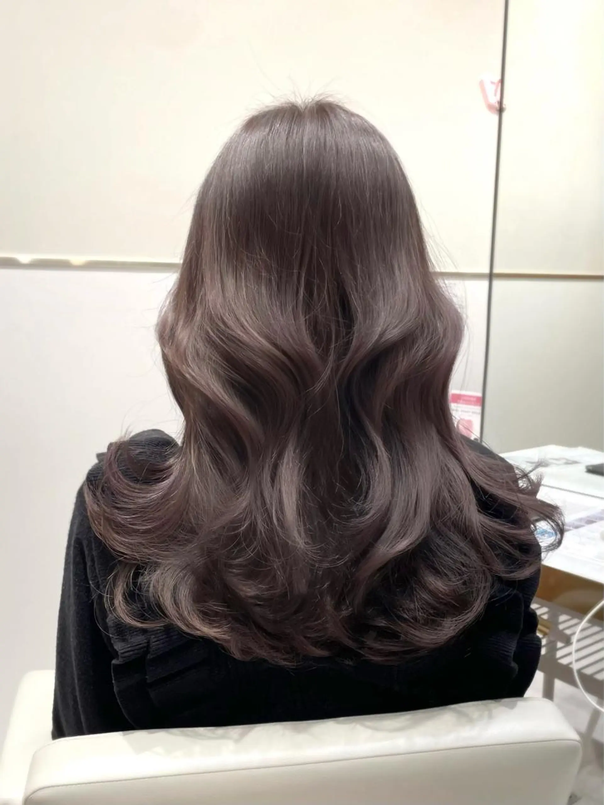 セミロング カラー ヘアアレンジ 🤎小顔レイヤー /ベージュ🤎友香のヘアスタイル