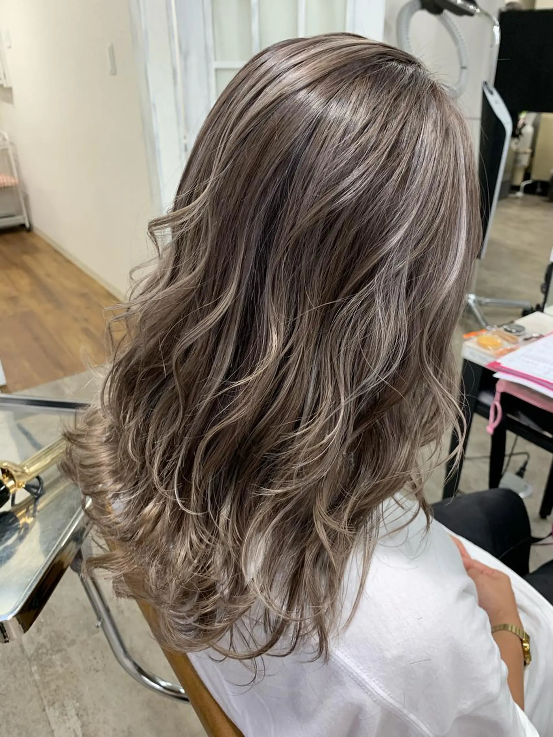 ミディアム カラー 🎀モテ髪ﾐﾙｸﾃｨ ｰ🎀yasunaのヘアスタイル