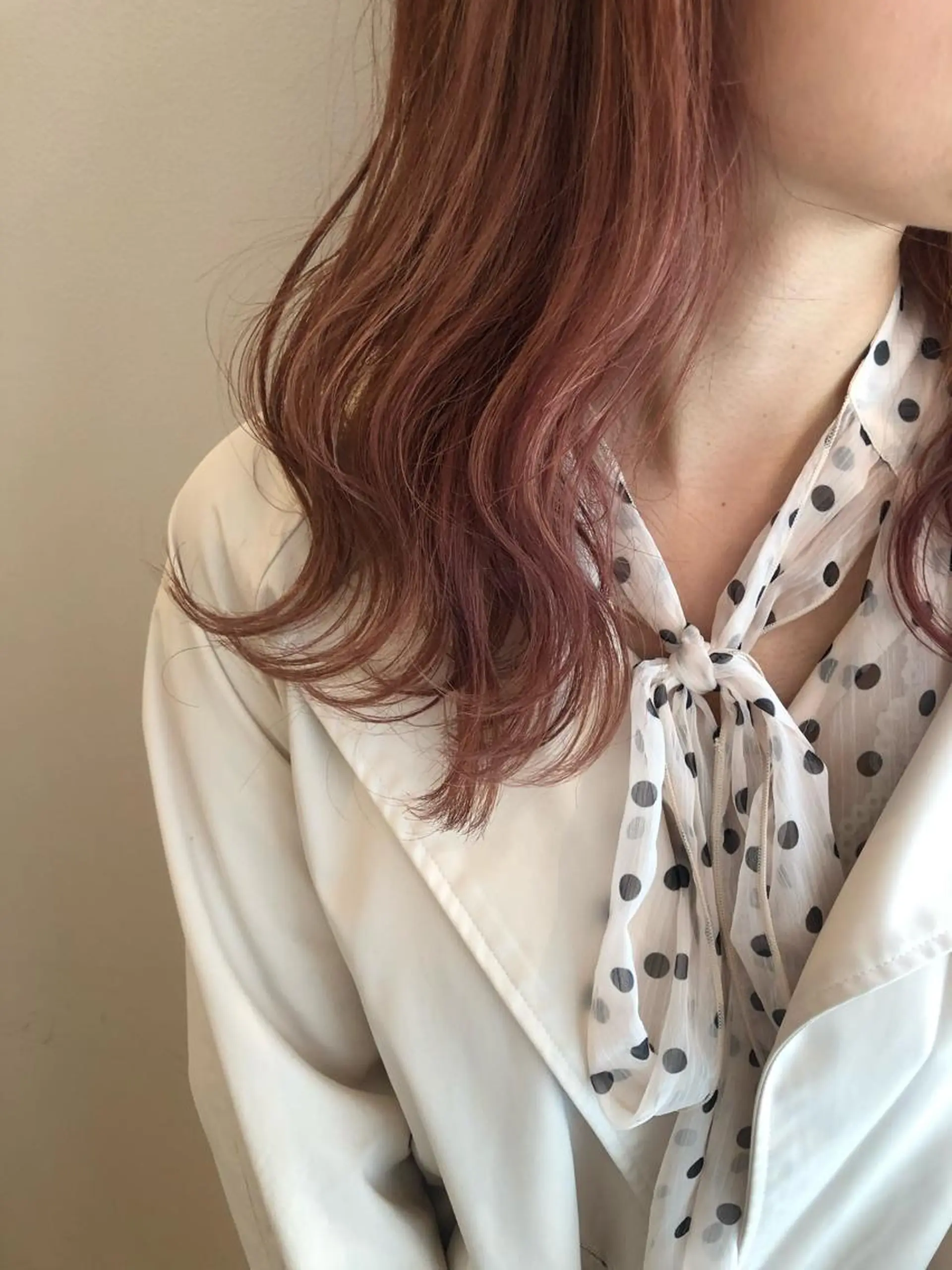 ロング カラー ピンクカラー ヘアカラー トリートメント 盛れるレイヤーカット 得意🌹井上美沙のヘアスタイル