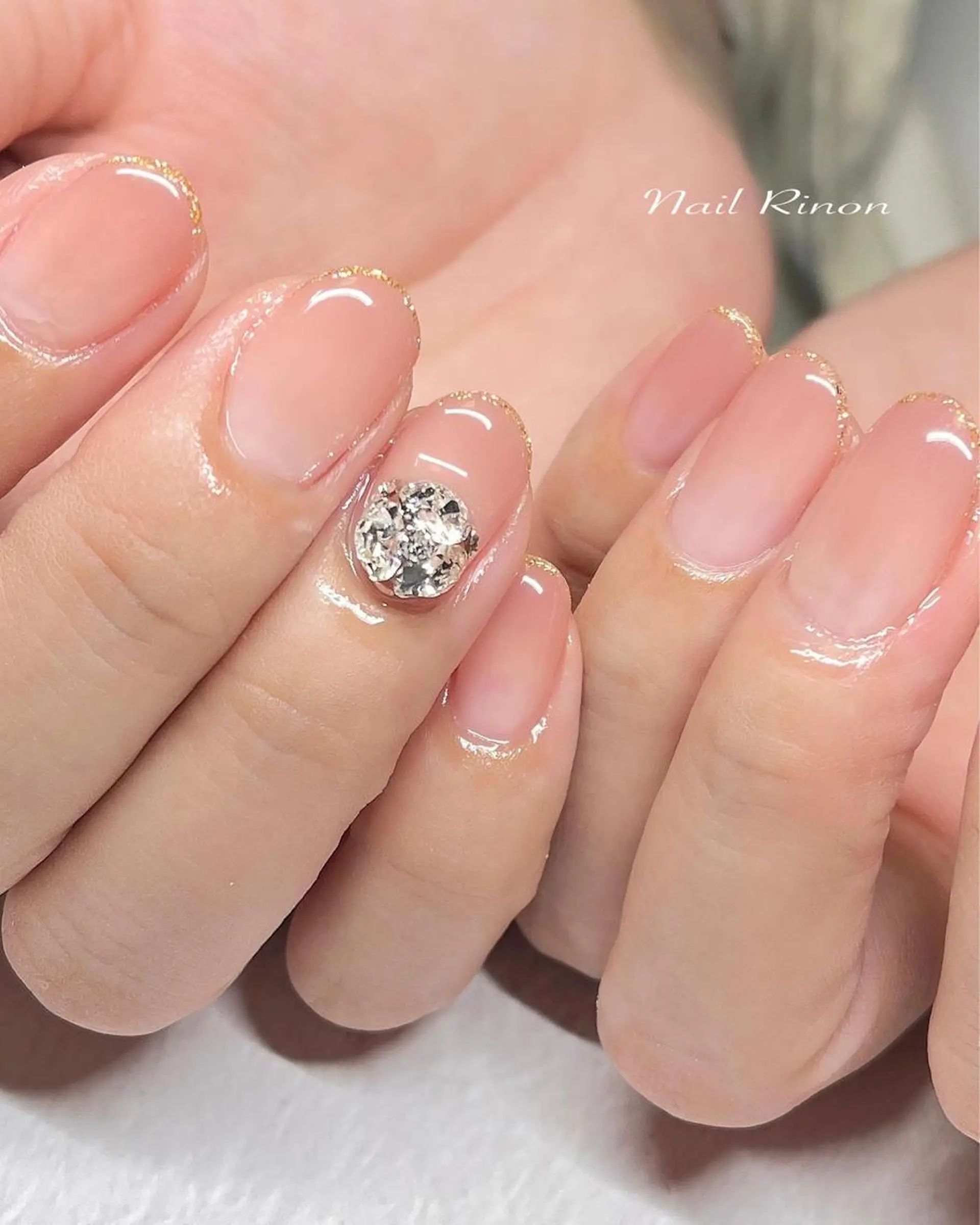 ネイル キラキラネイル ハンドネイル Nail Rinonのネイルデザイン