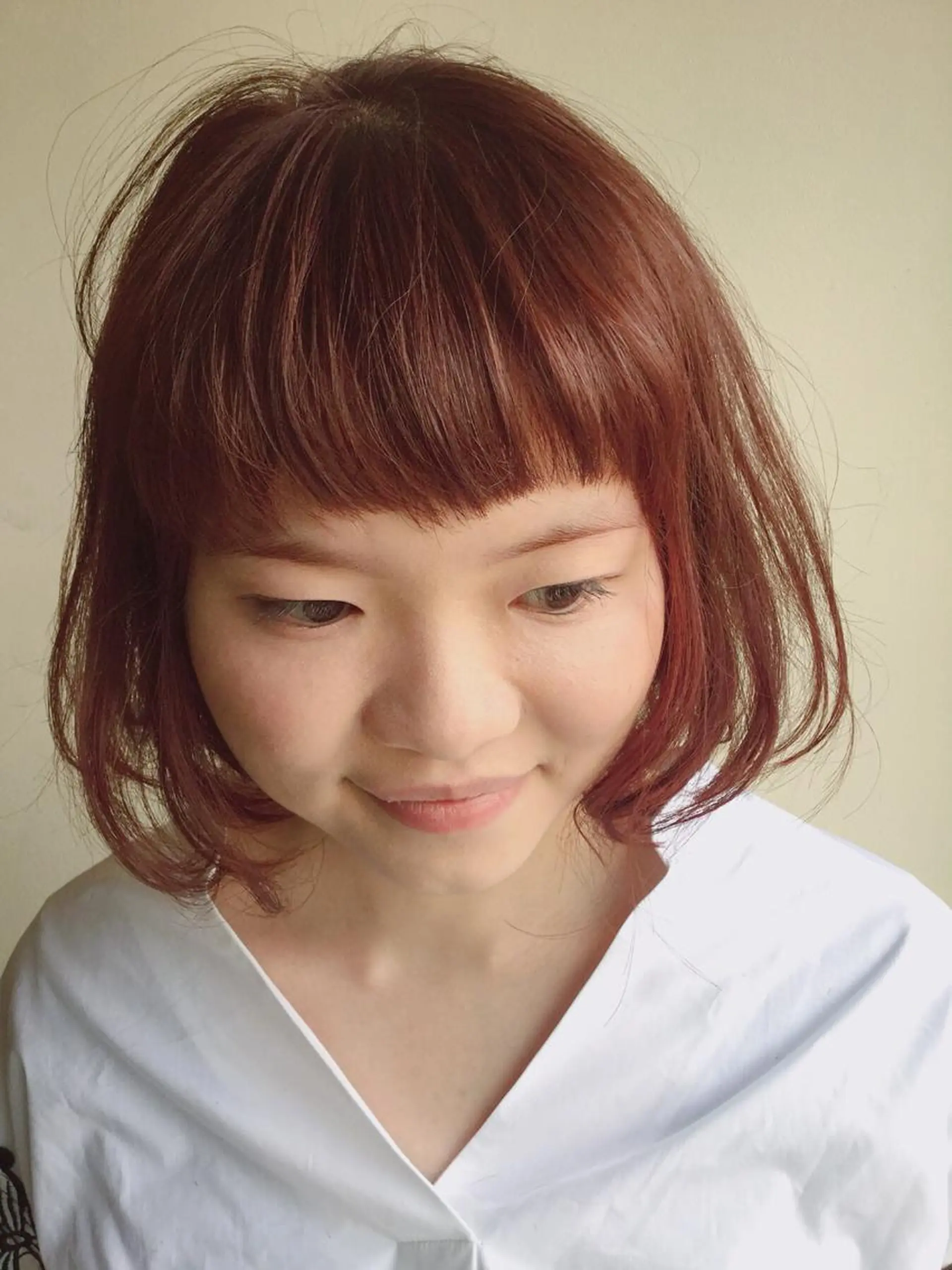 ミディアム ボブ ✨白髪ぼかし 🍀MINAKO☆のヘアスタイル