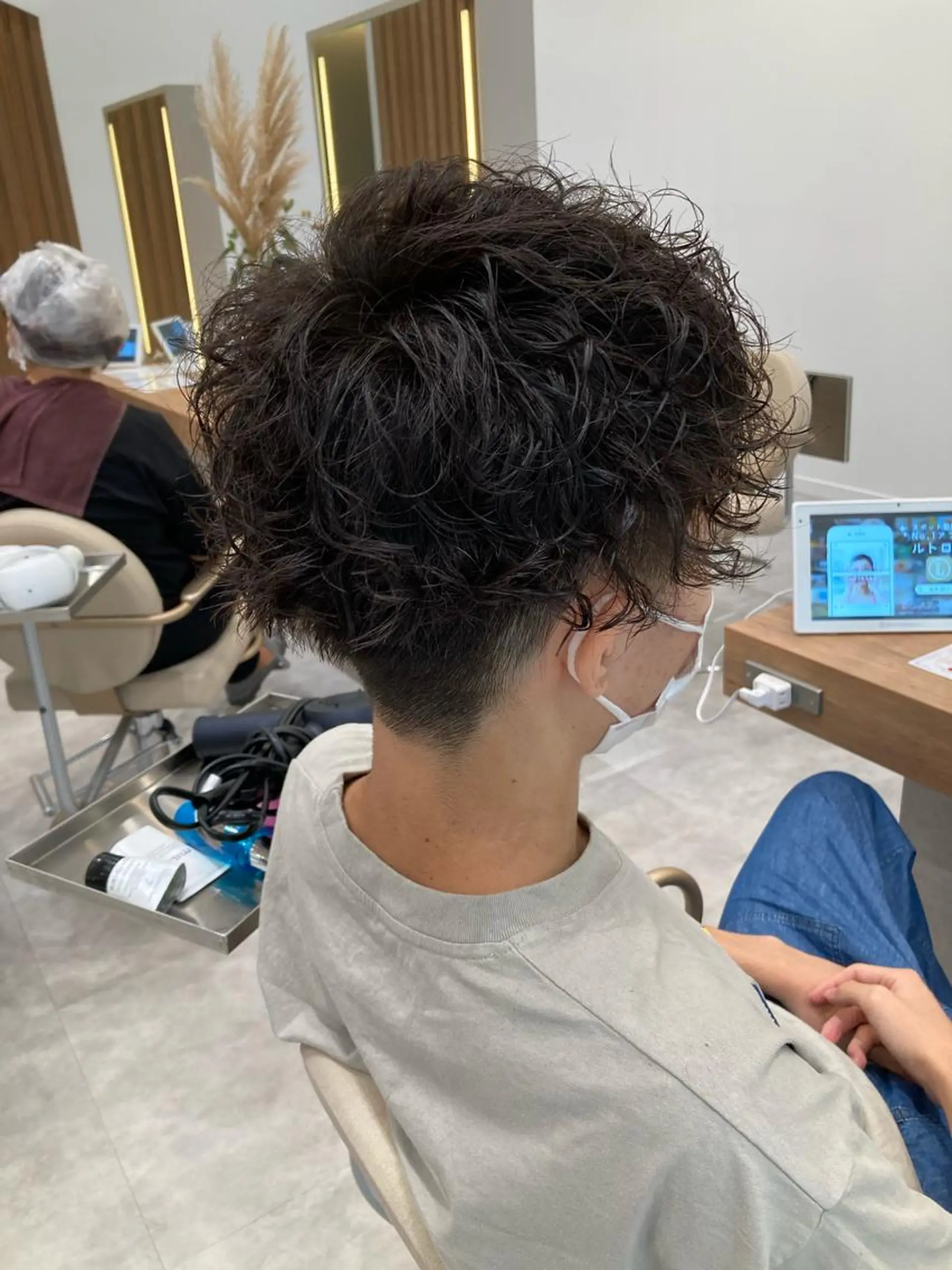 パーマ メンズ 一ノ瀬 蘭のヘアスタイル