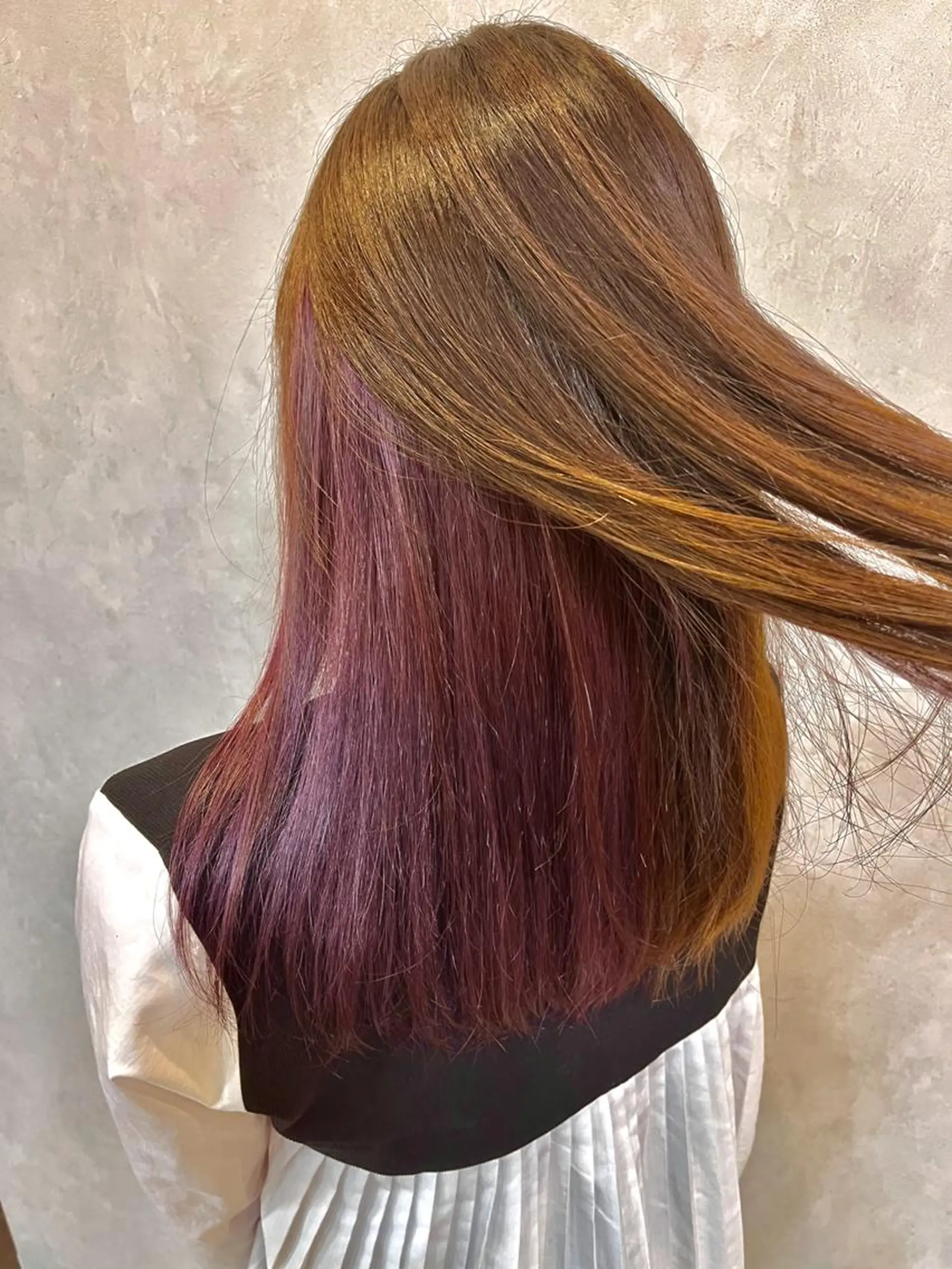 セミロング カラー TELAHAIR 船橋のヘアスタイル