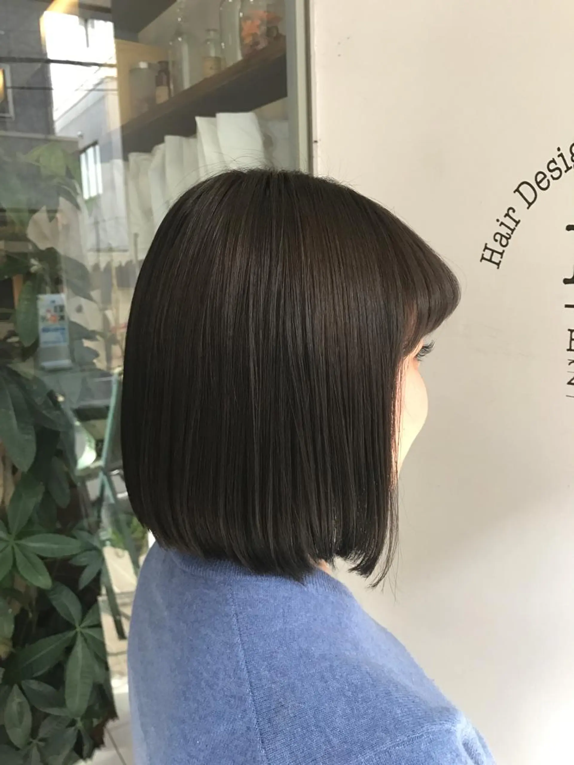 ミディアム カラー ブラウンカラー ひろせ かなのヘアスタイル